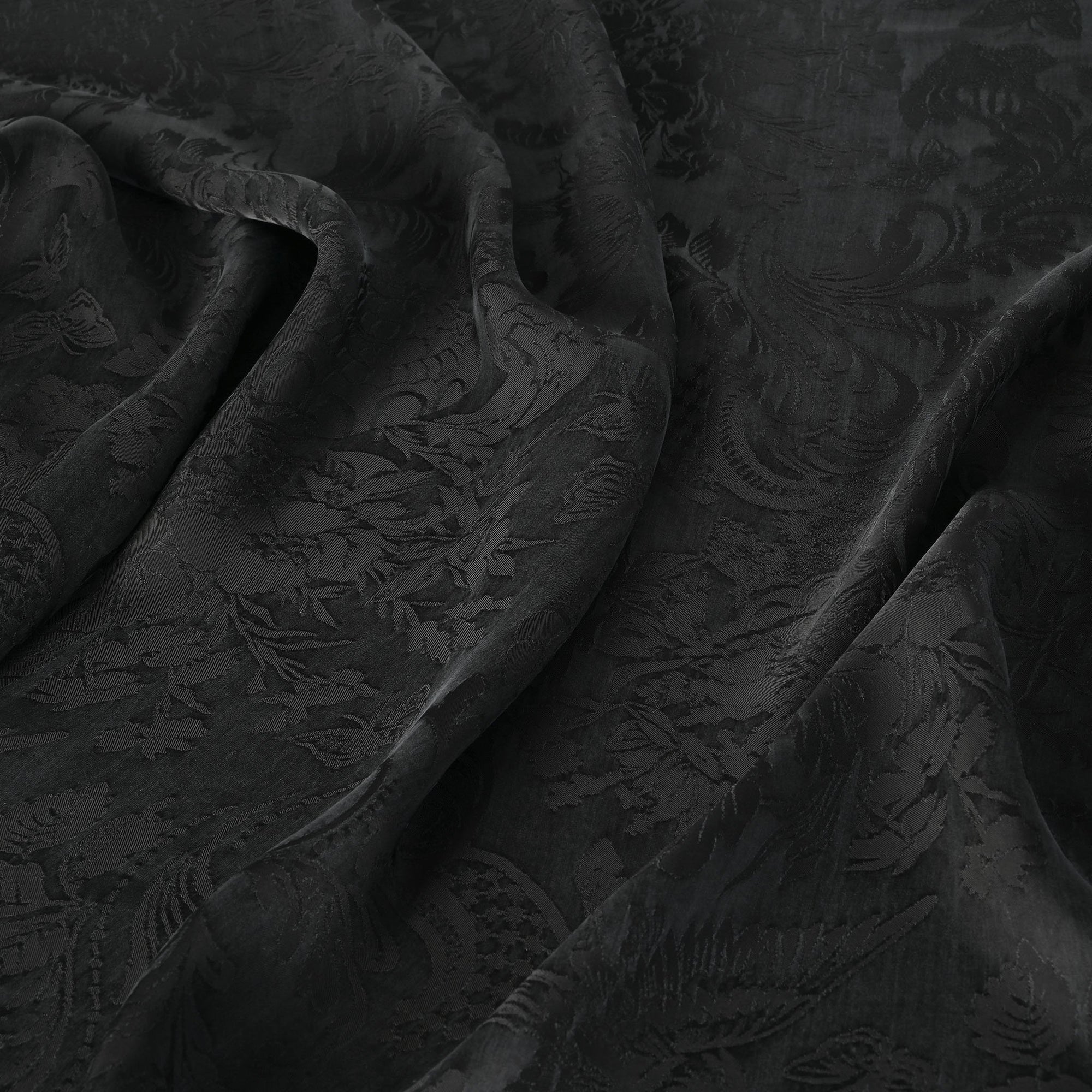 Black Jacquard Fabric 8223