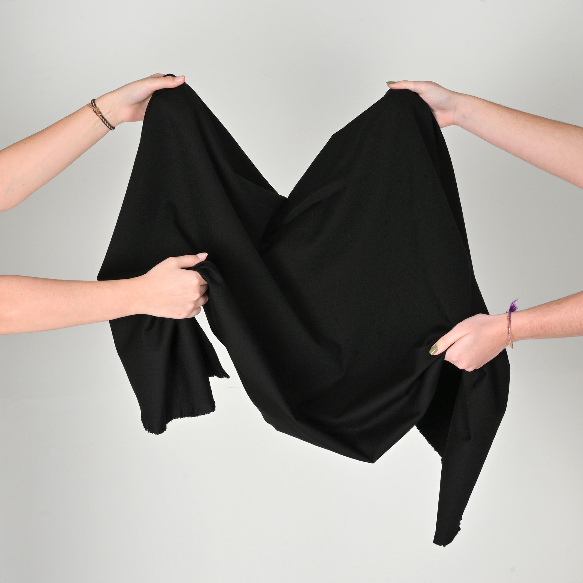 Black Stretchy Knit Fabric 11135