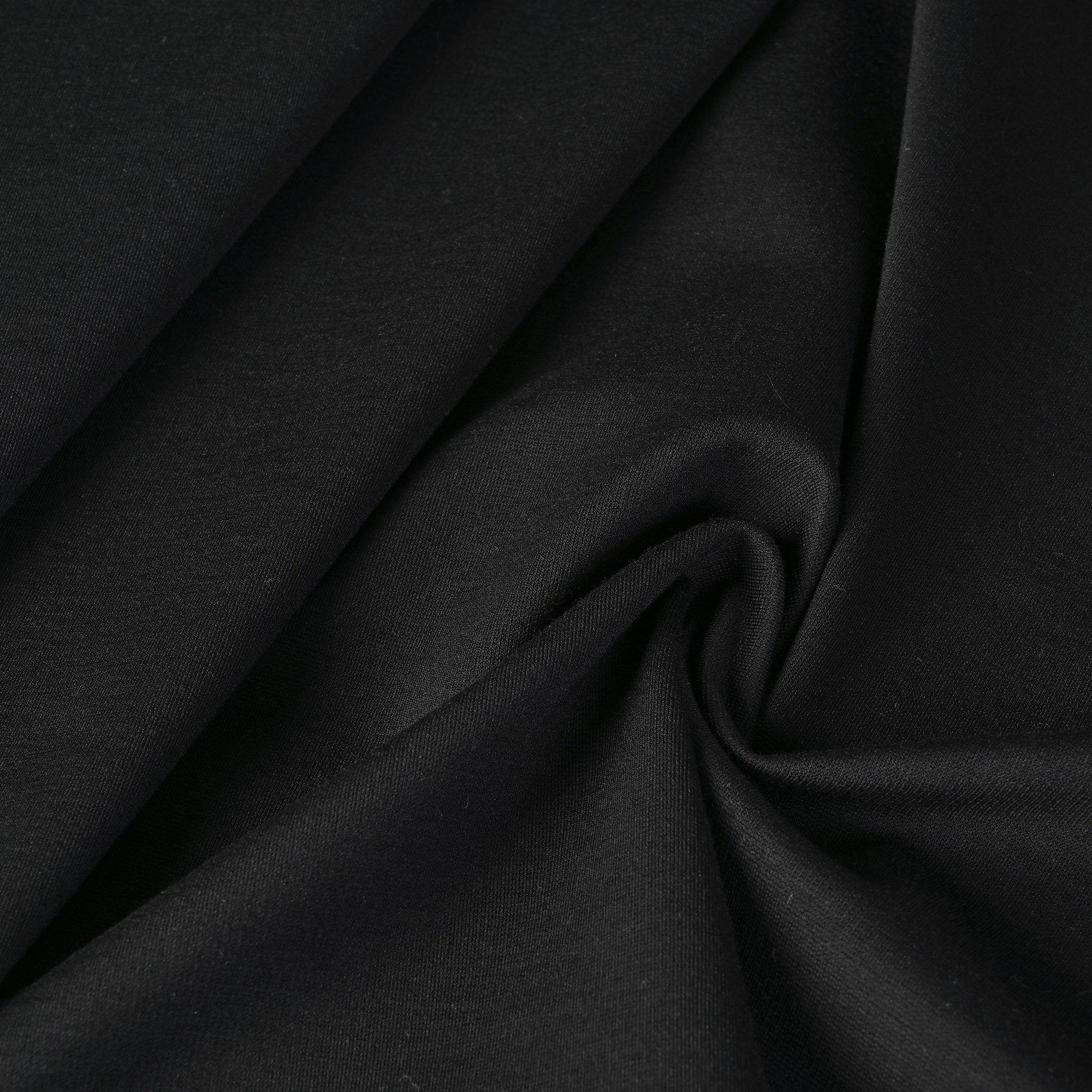 Black Stretchy Knit Fabric 11135