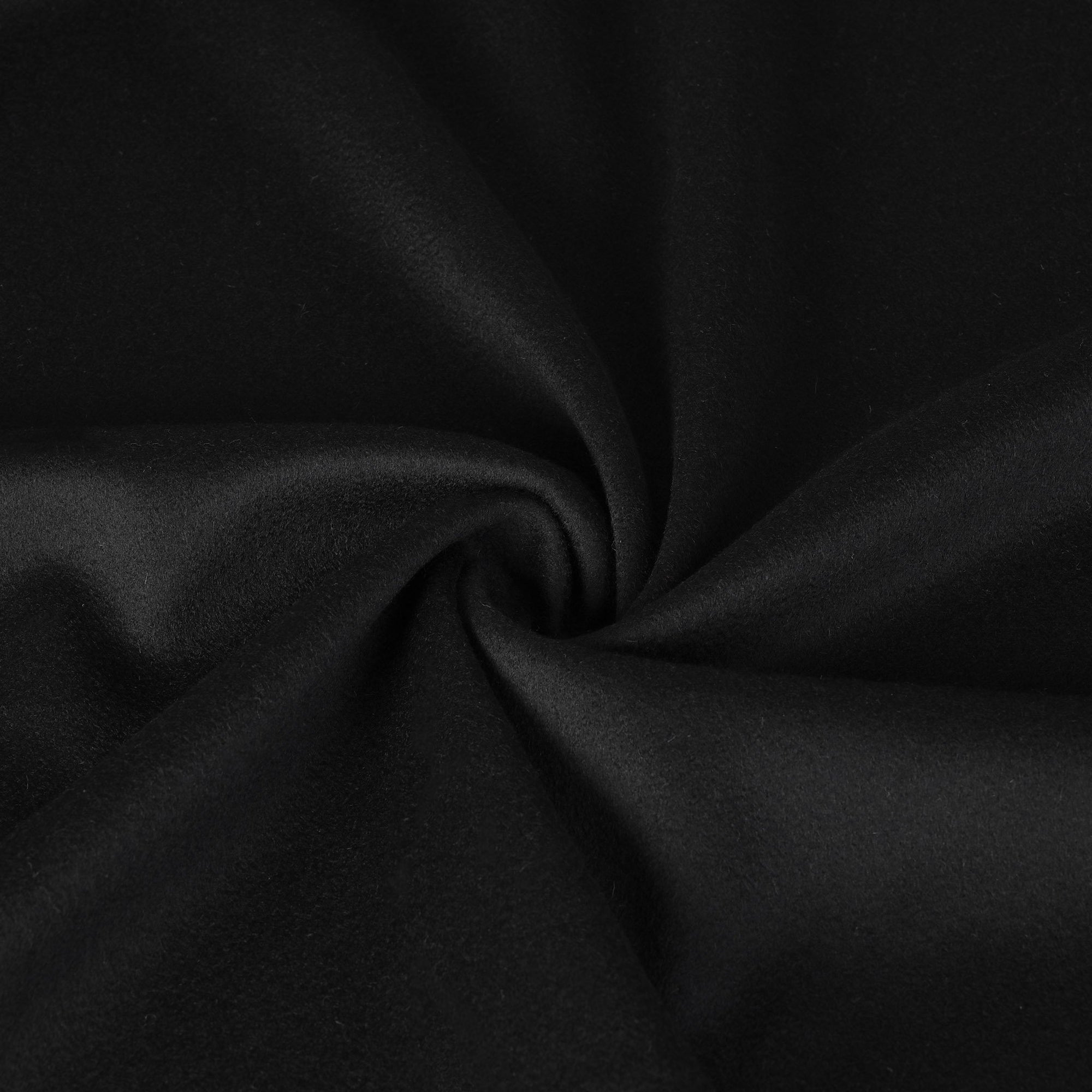 Black Melton Coating Fabric 10667