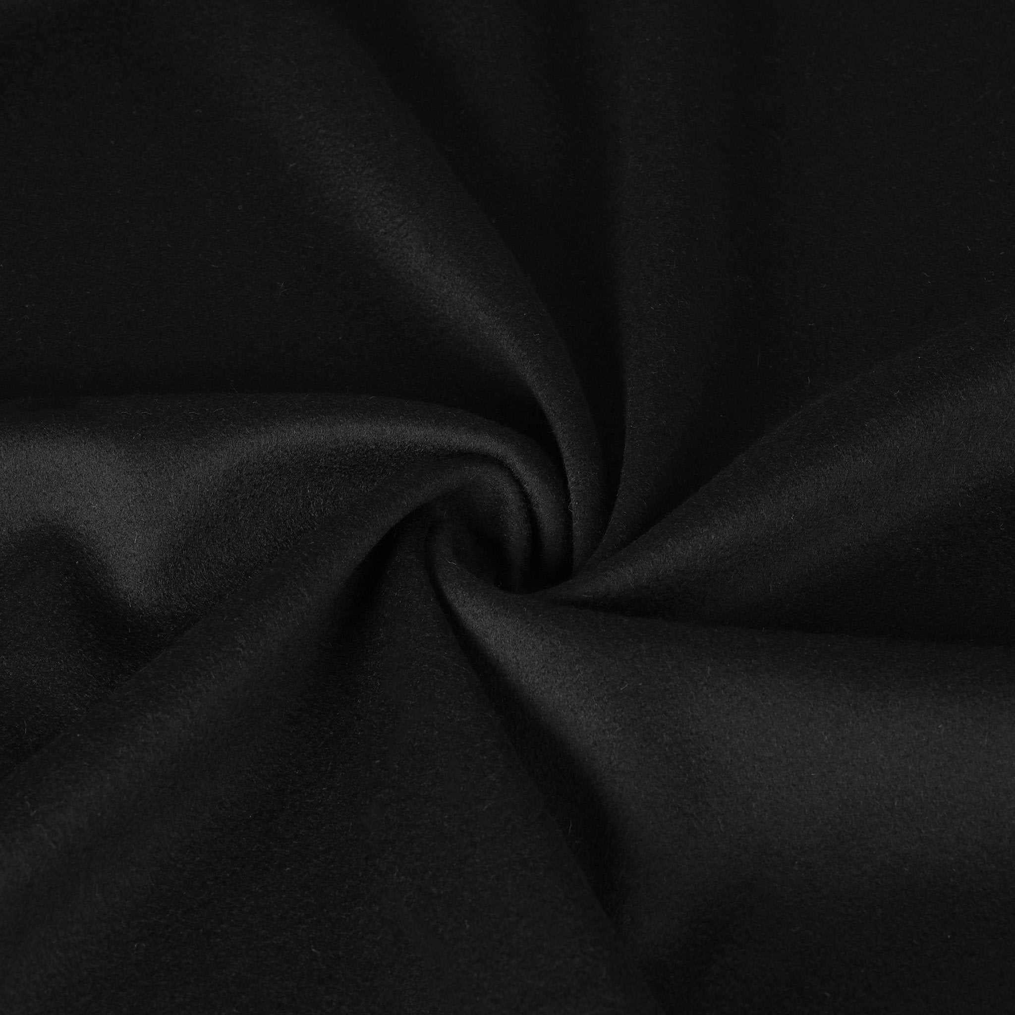 Black Melton Coating Fabric 10667