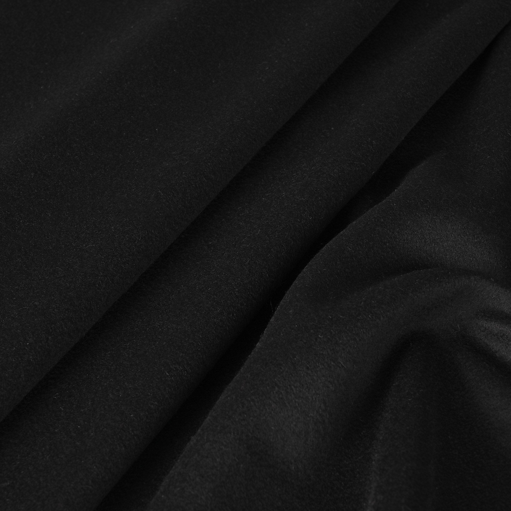 Black Melton Coating Fabric 10667