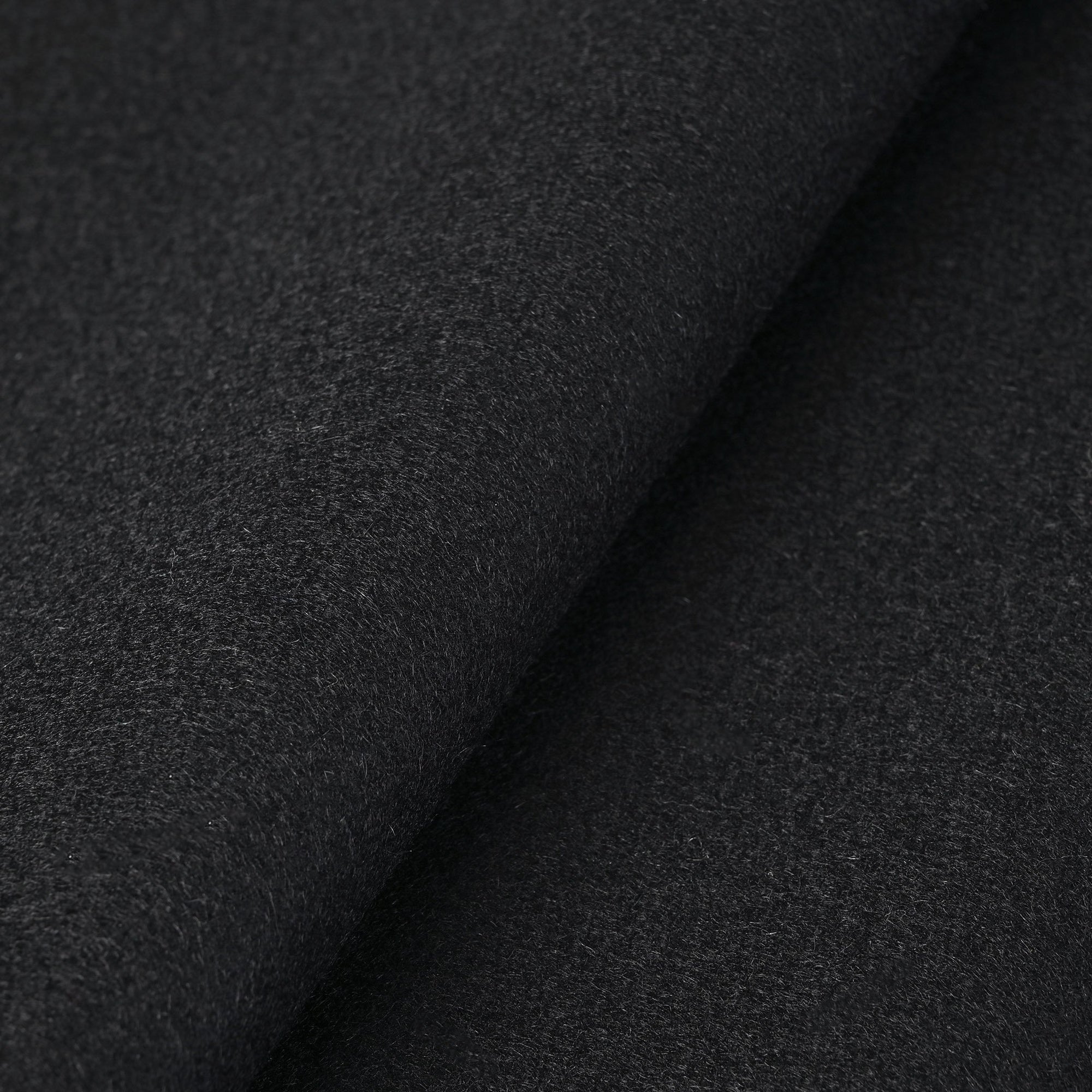 Black Melton Coating Fabric 1241