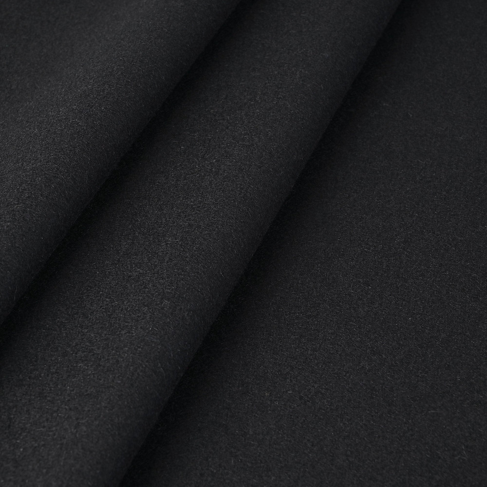 Black Melton Coating Fabric 1241