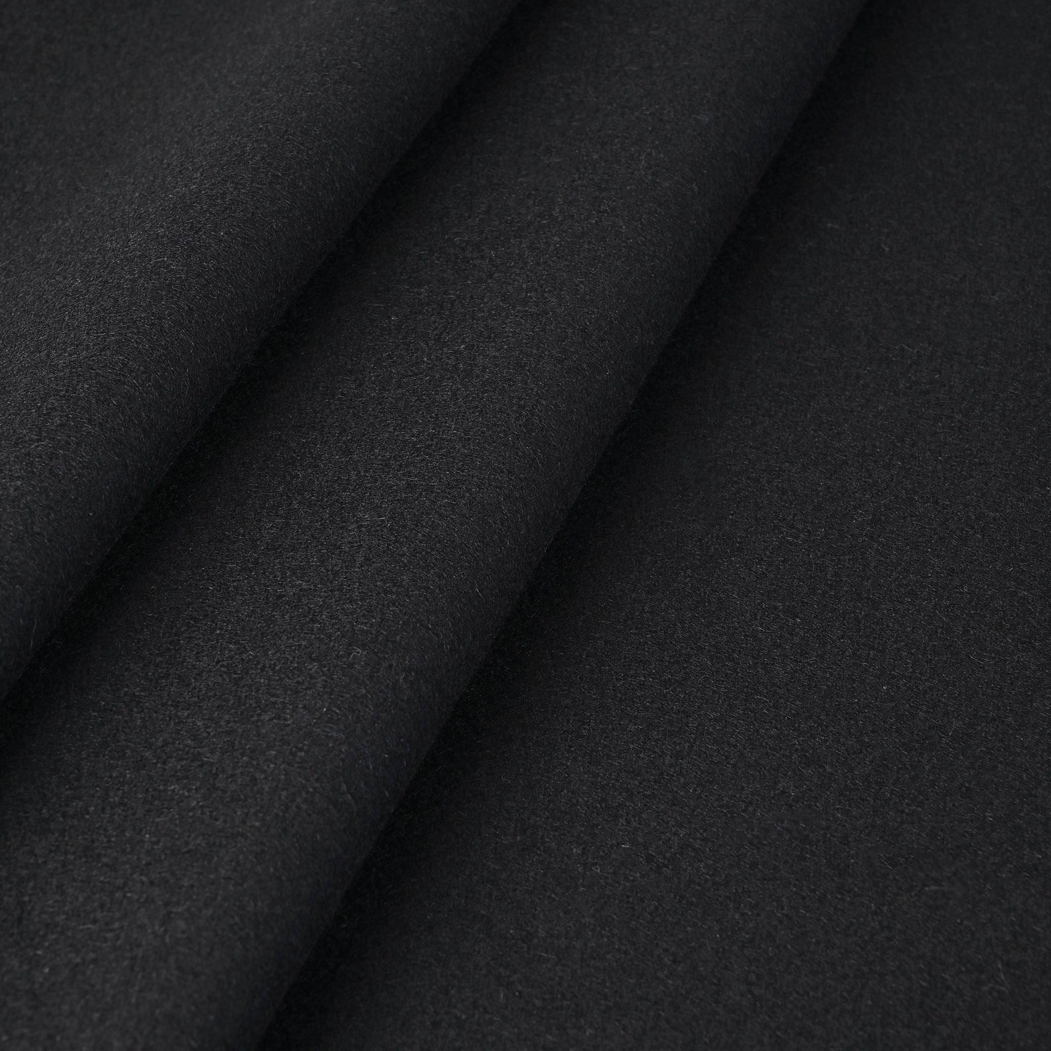 Black Melton Coating Fabric 1241