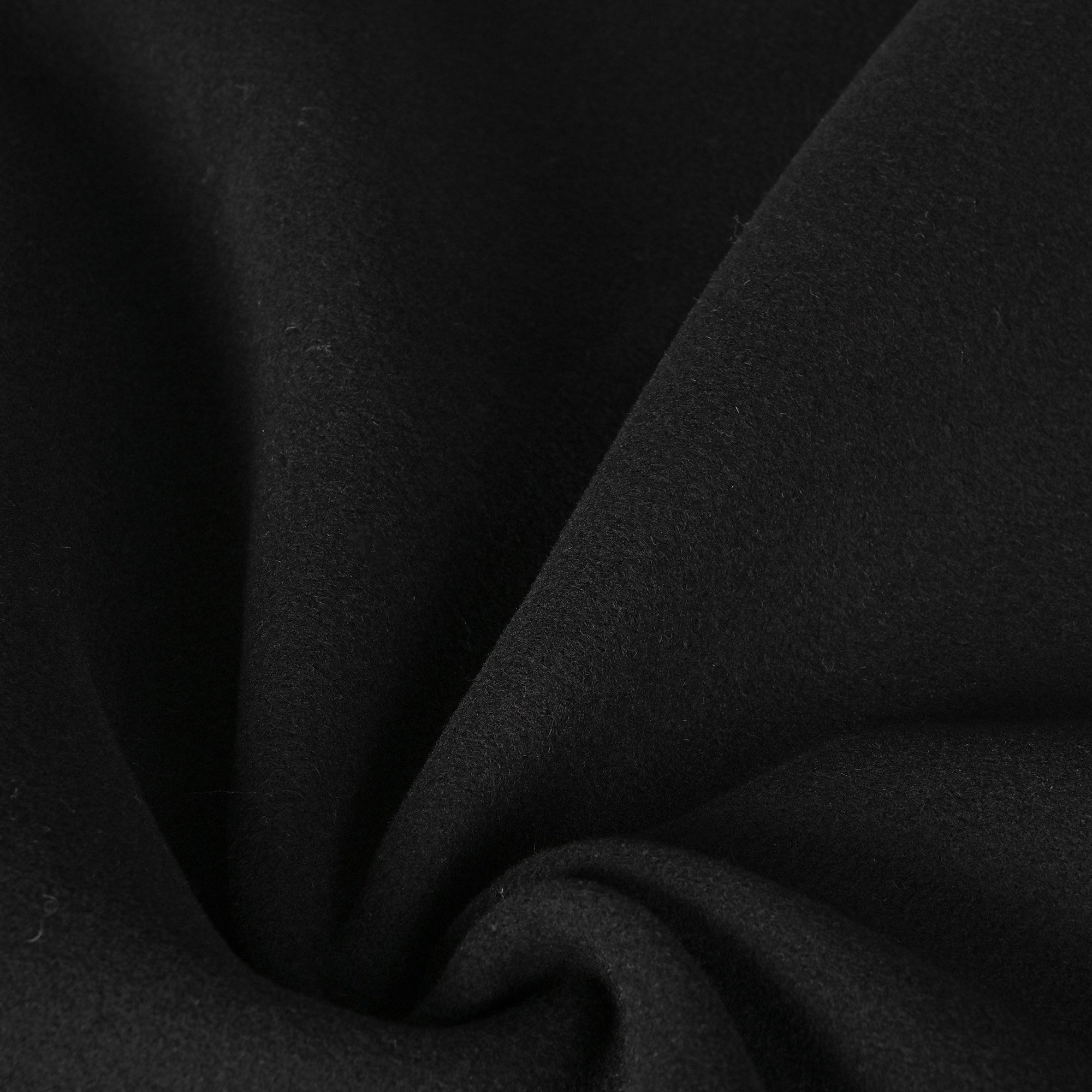 Black Melton Coating Fabric 1596