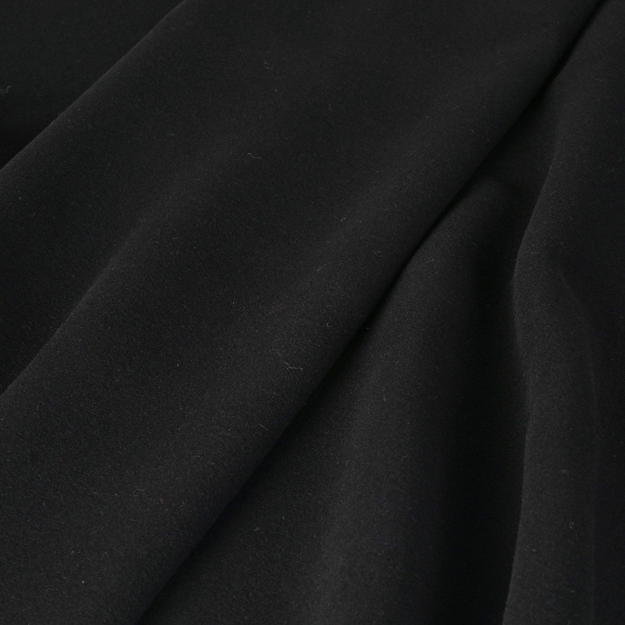 Black Melton Coating Fabric 1596