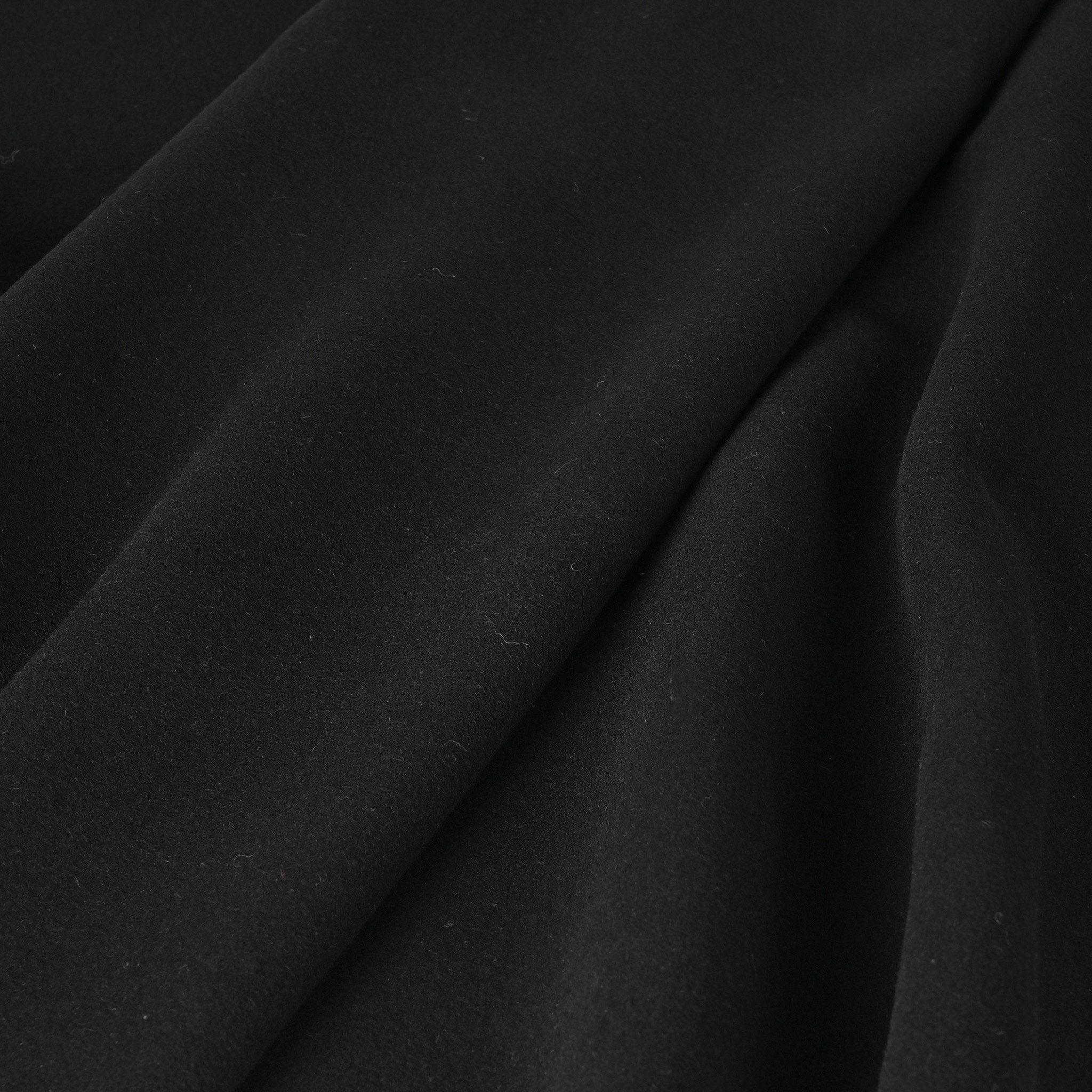 Black Melton Coating Fabric 1596