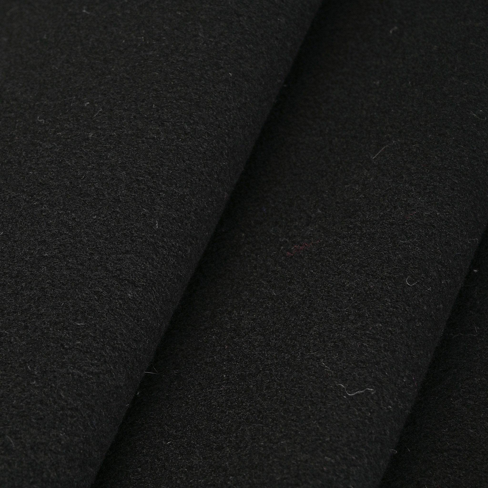 Black Melton Coating Fabric 1596