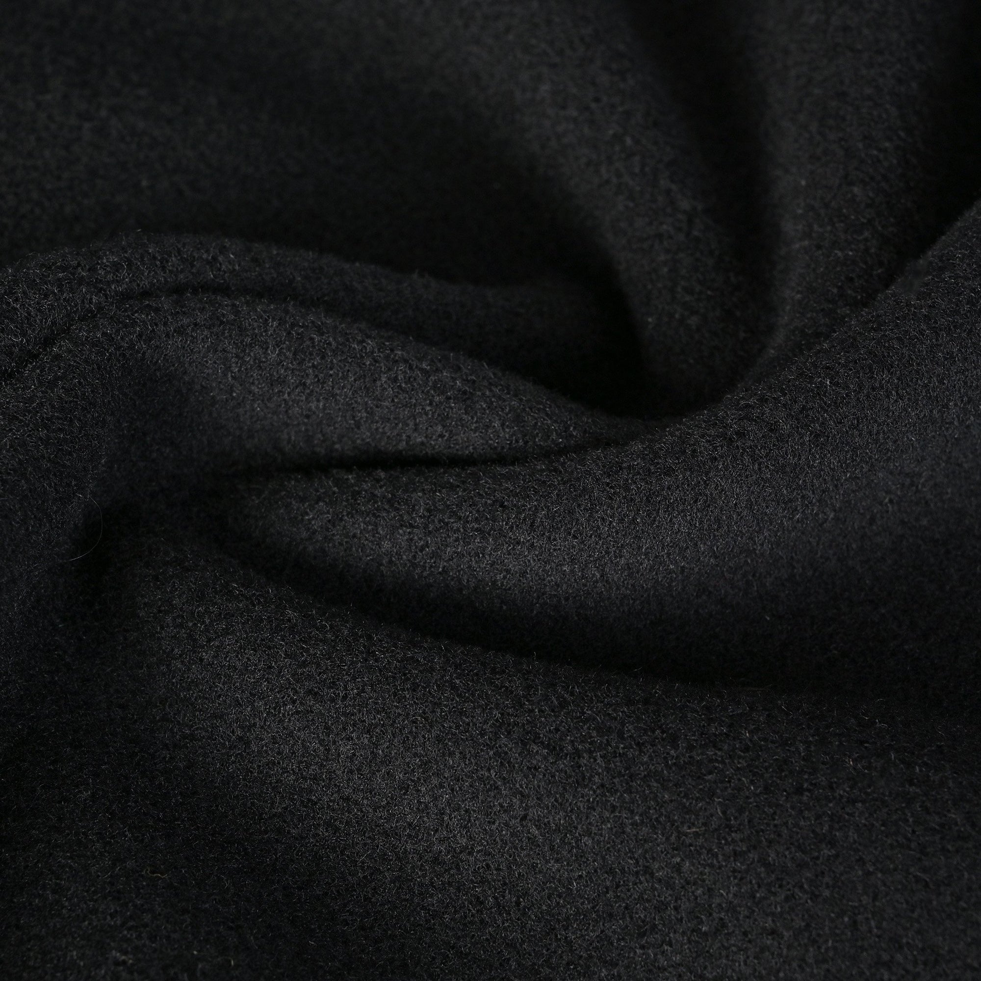 Black Melton Coating Fabric 95429
