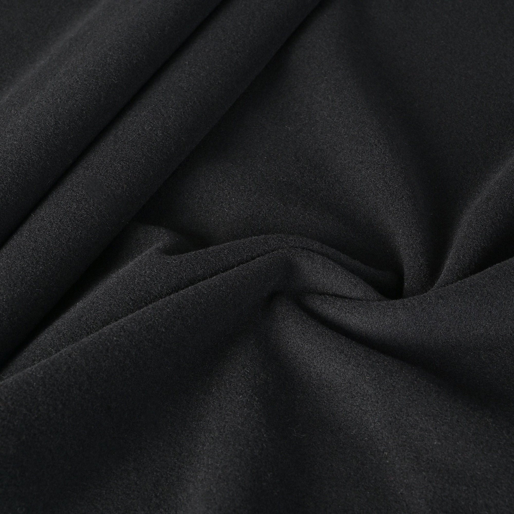 Black Melton Coating Fabric 95429