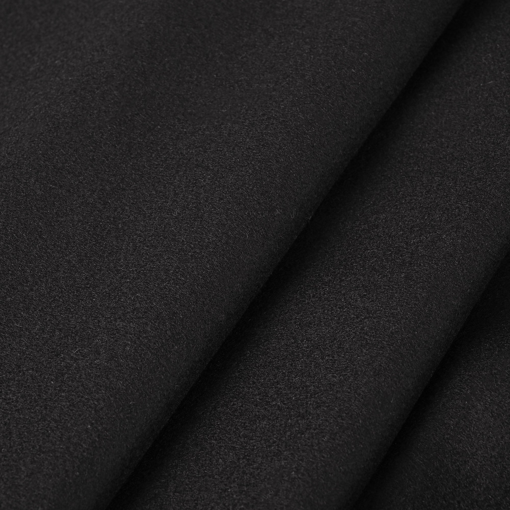 Black Melton Fabric 12034