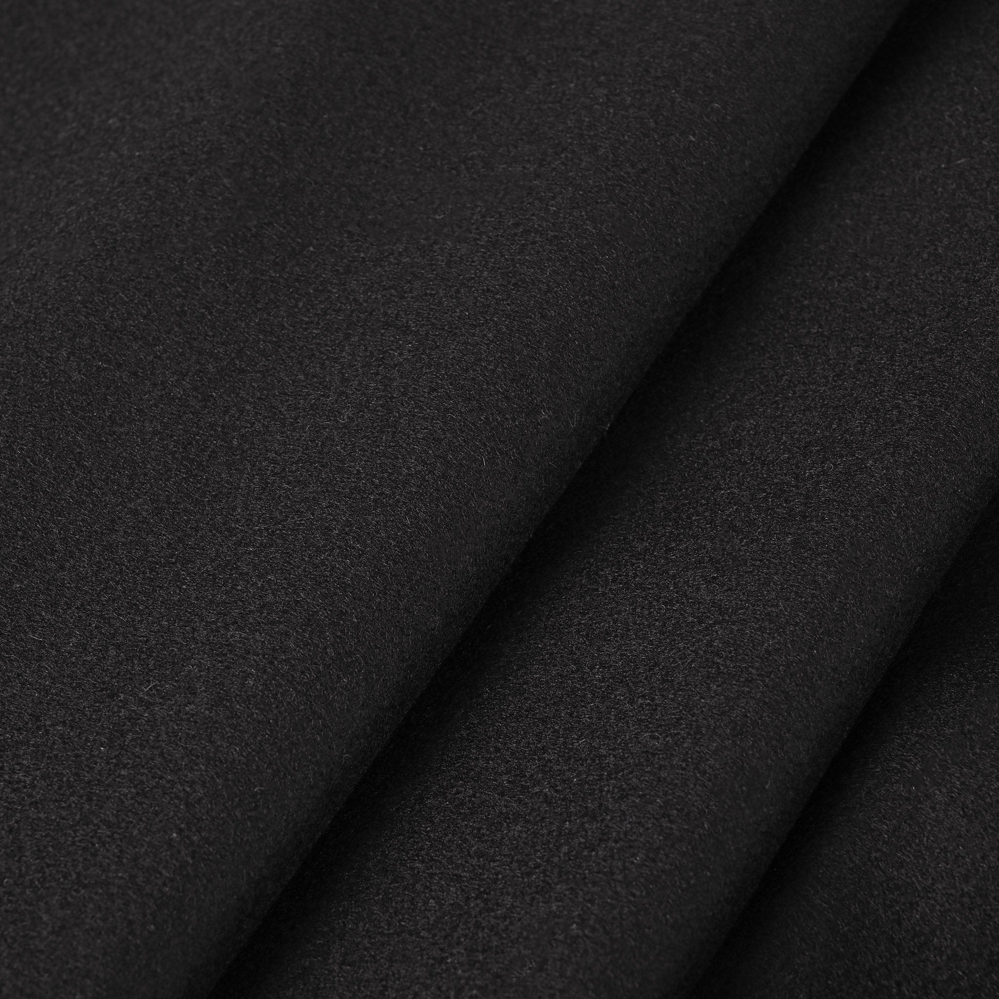 Black Melton Fabric 12034