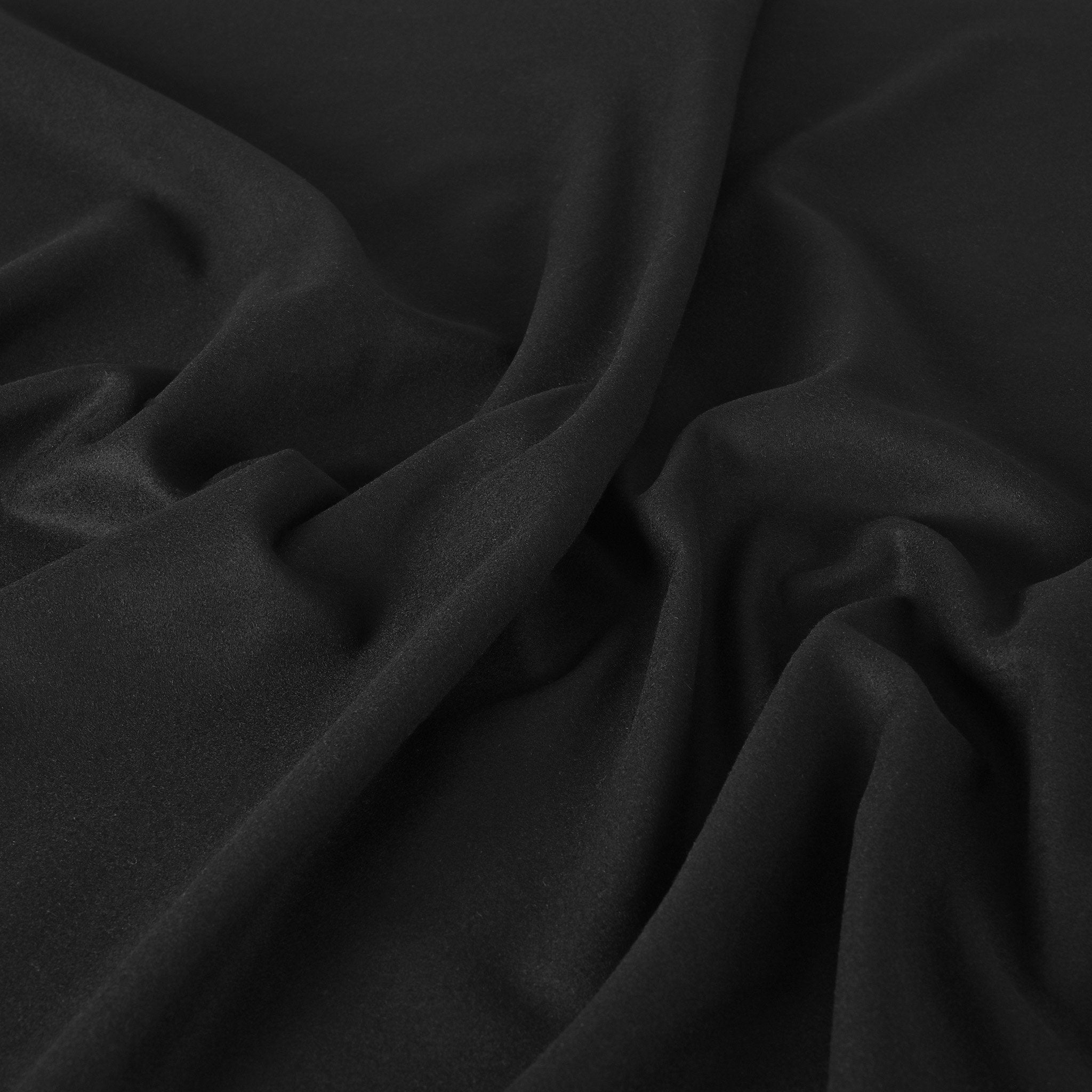 Black Melton Fabric 12034