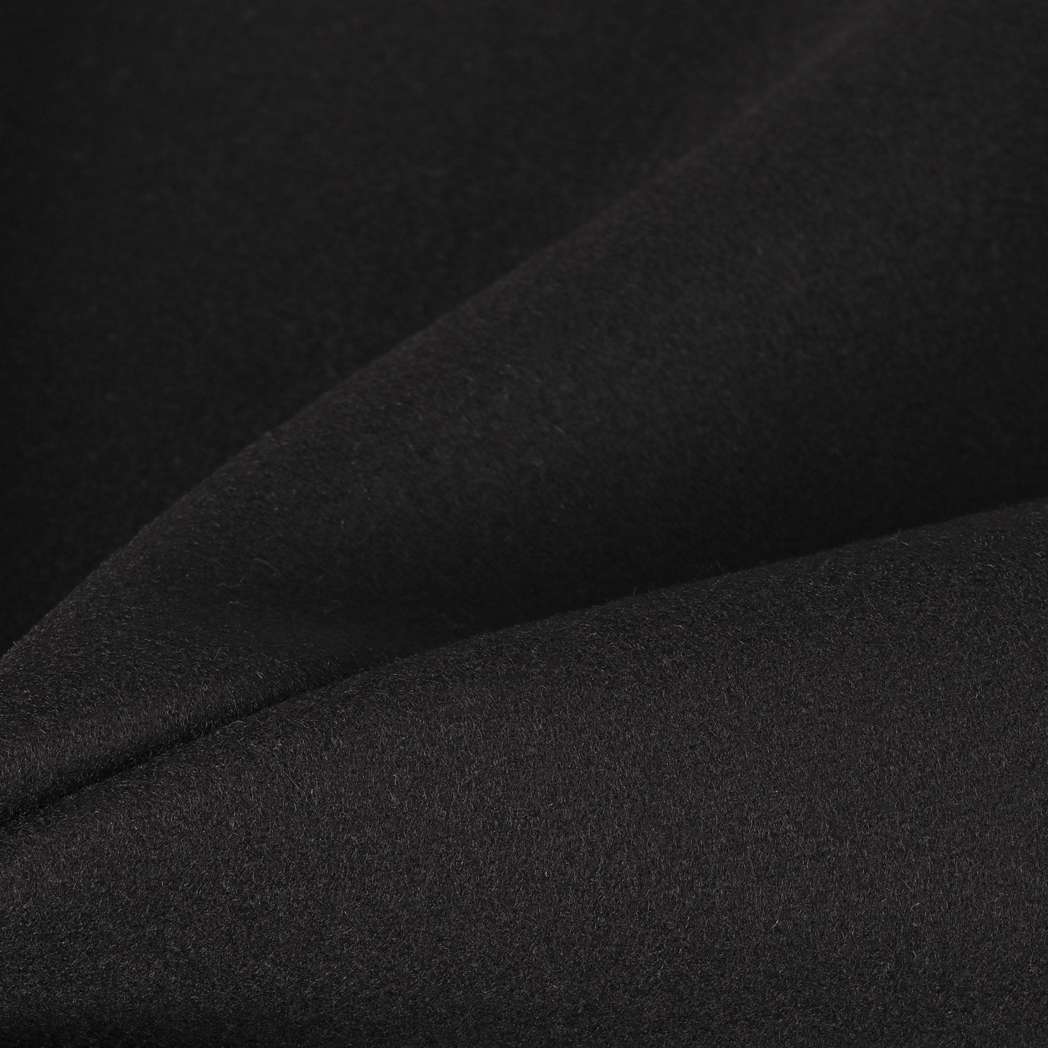 Black Melton Fabric 12034