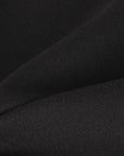 Black Melton Fabric 12034