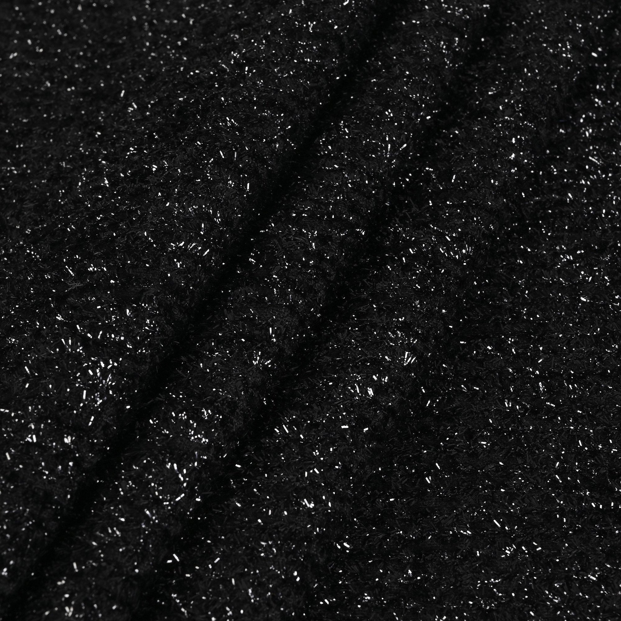 Black Metal Tweed Fabric 1520