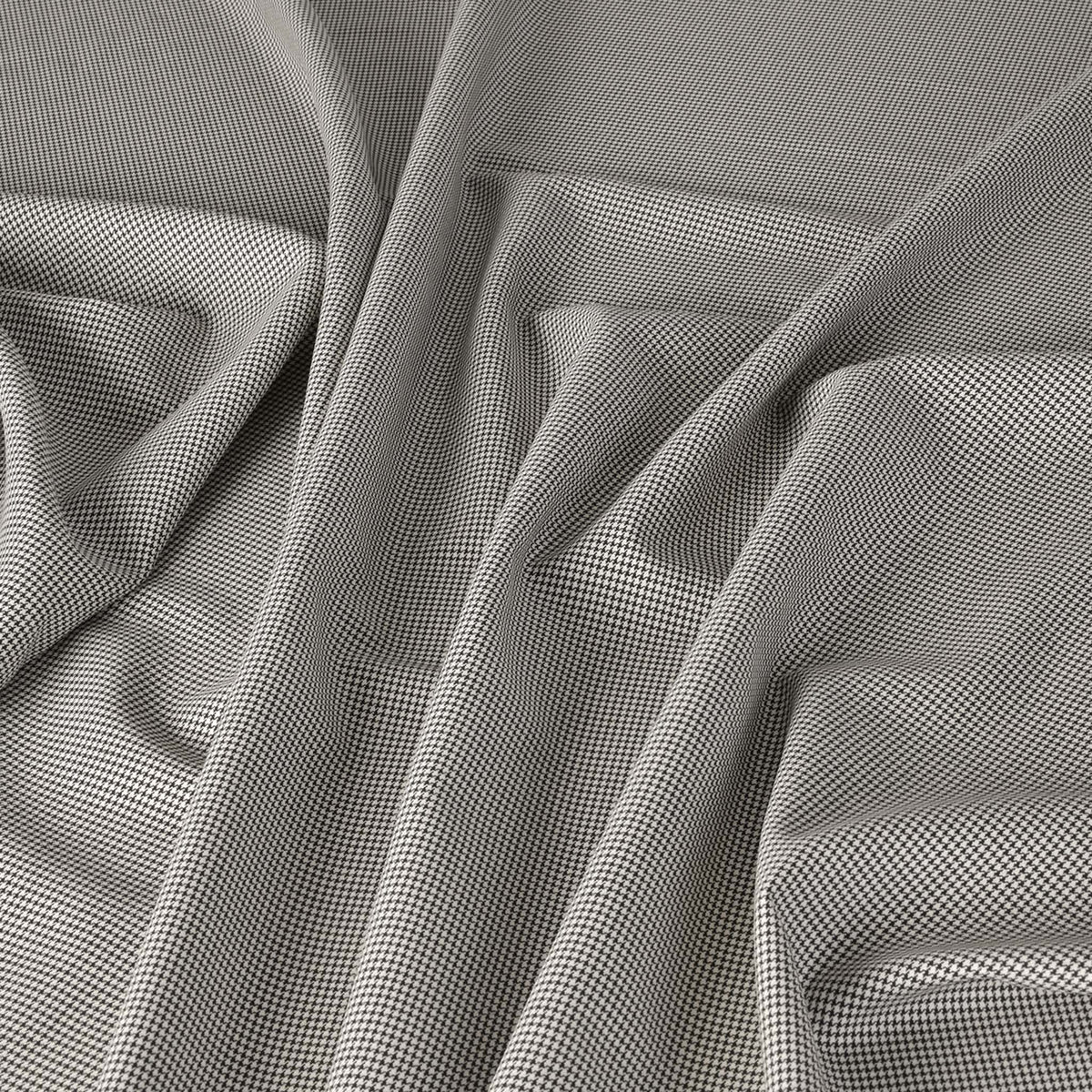 Black Pied de Poule Suiting Fabric 3787