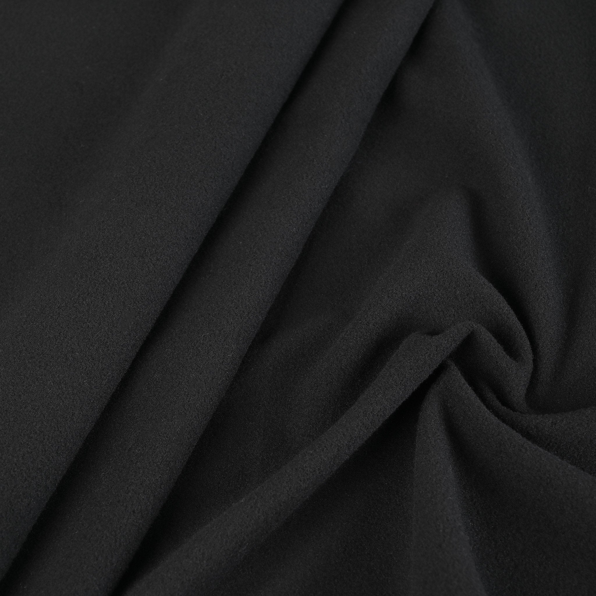 Black Polar Fleece Fabric 918