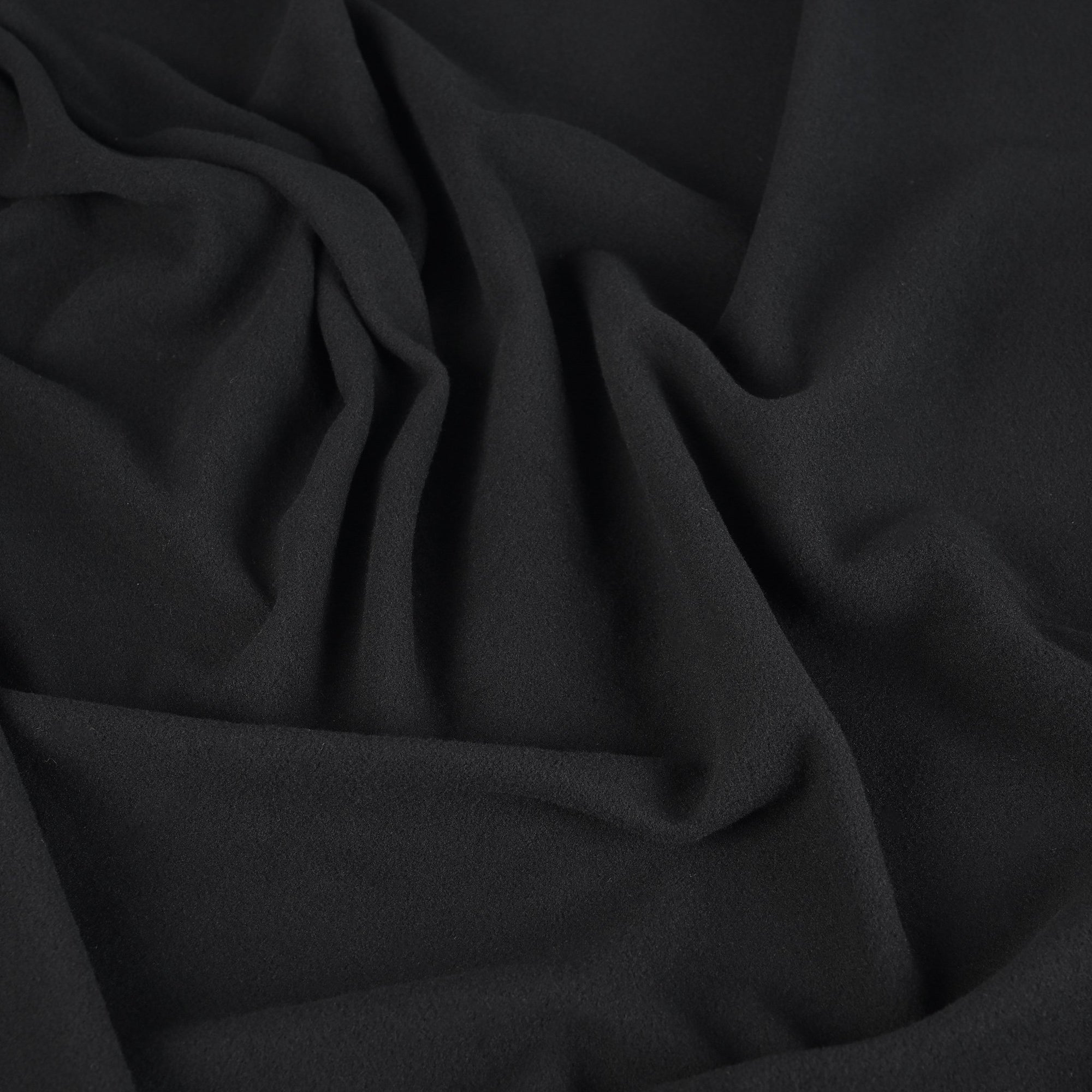 Black Polar Fleece Fabric 918