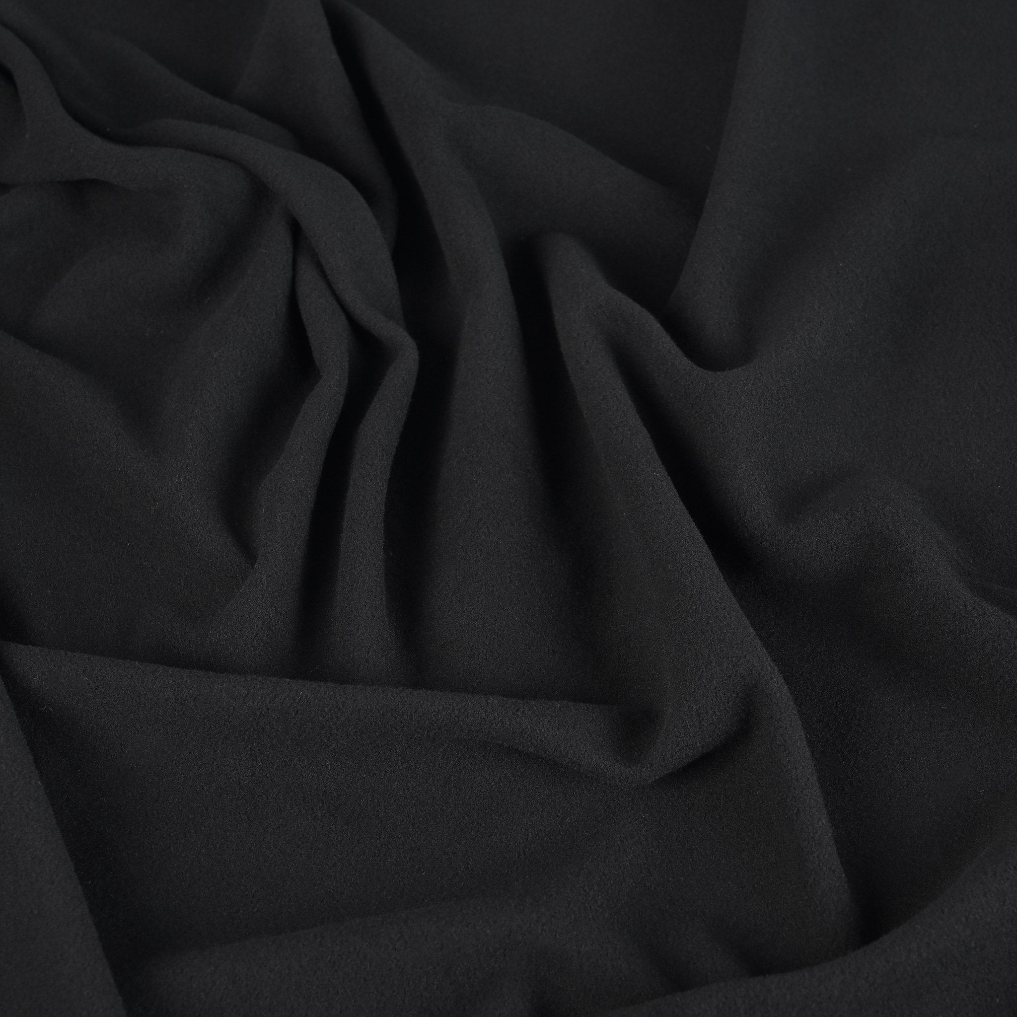 Black Polar Fleece Fabric 918