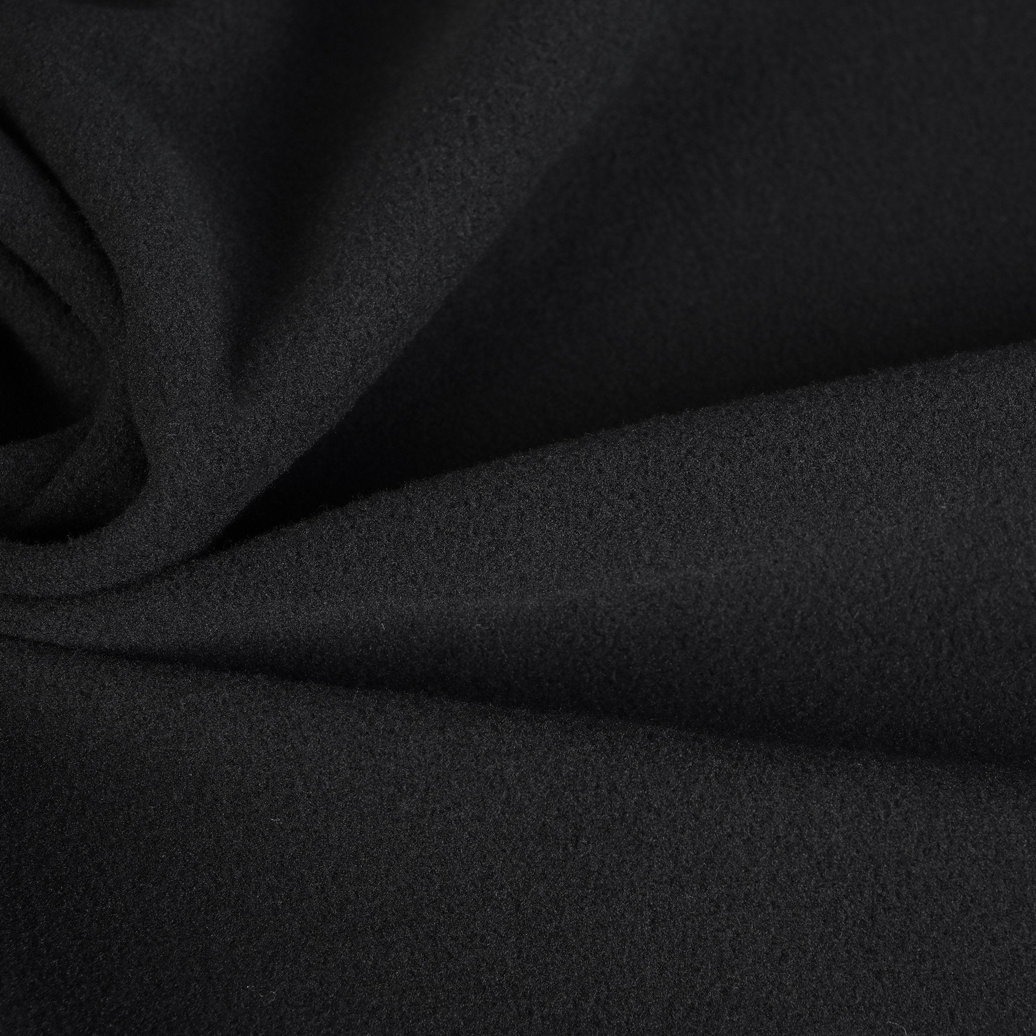 Black Polar Fleece Fabric 918