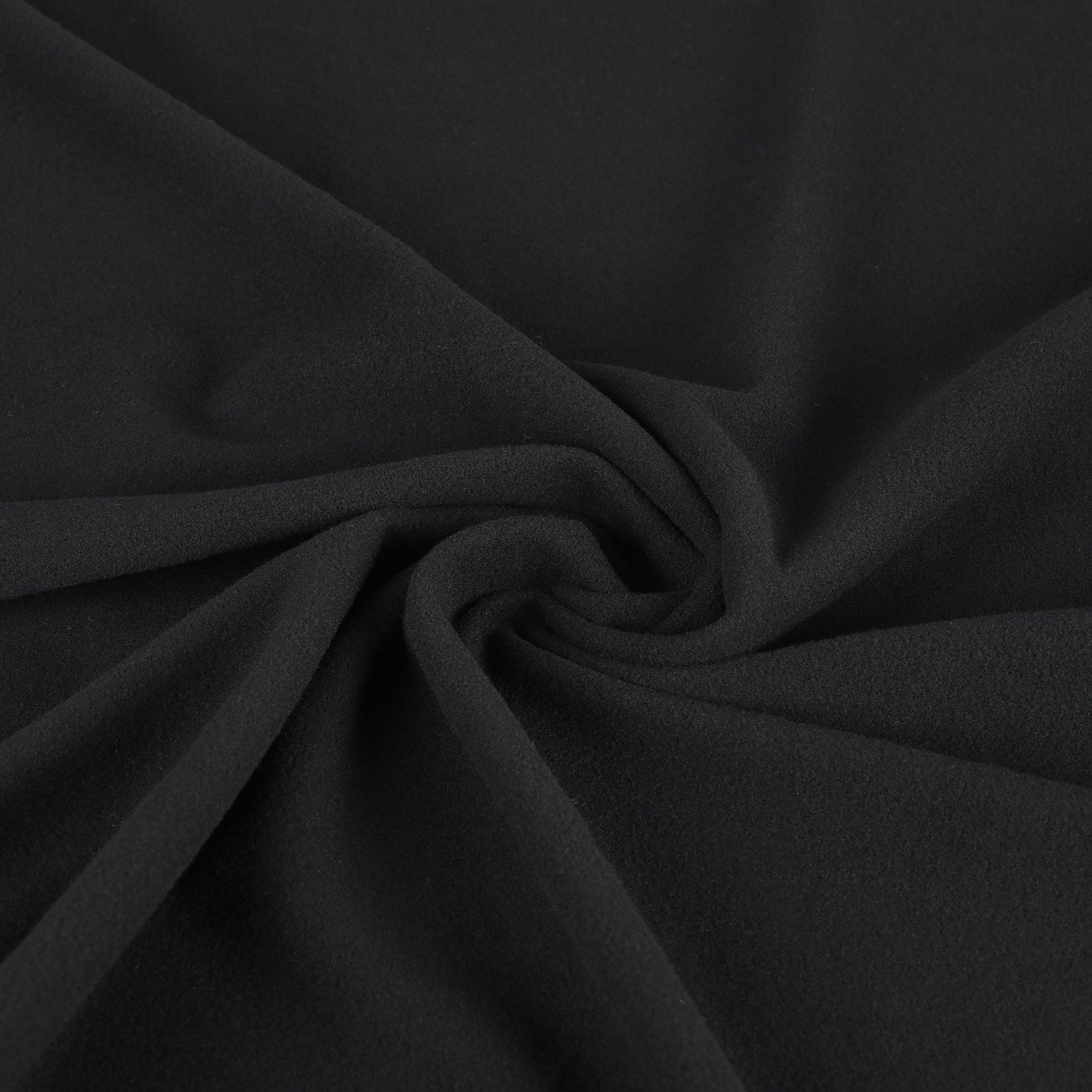 Black Polar Fleece Fabric 918