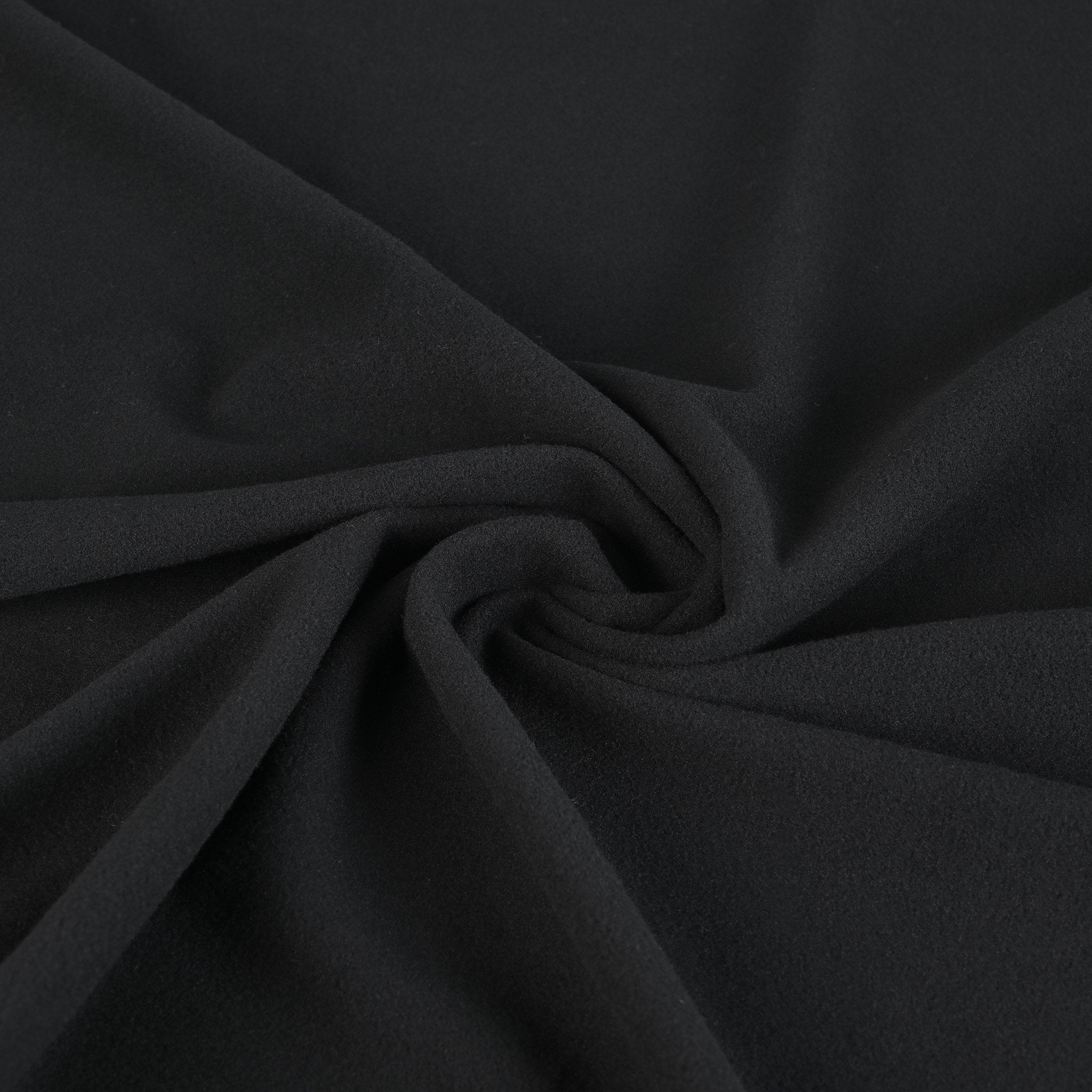 Black Polar Fleece Fabric 918