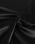 Black Satin Backed Crepe Fabric 2758