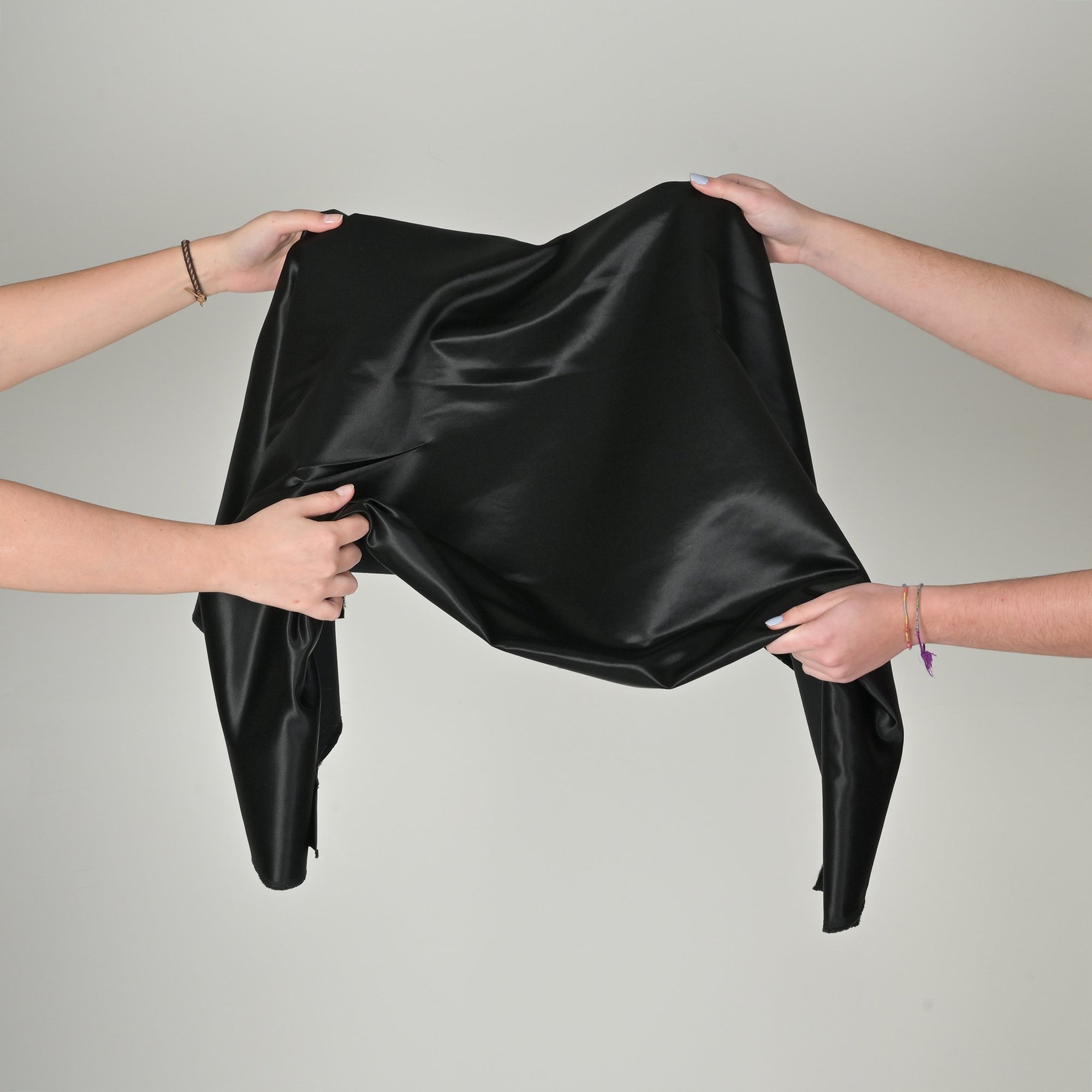 Black Satin Fabric 4509