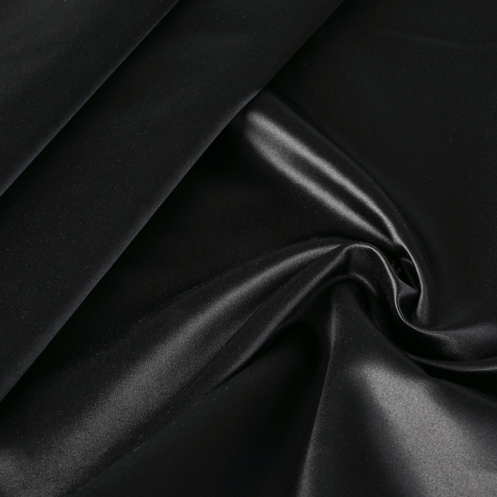 Black Satin Fabric 4517