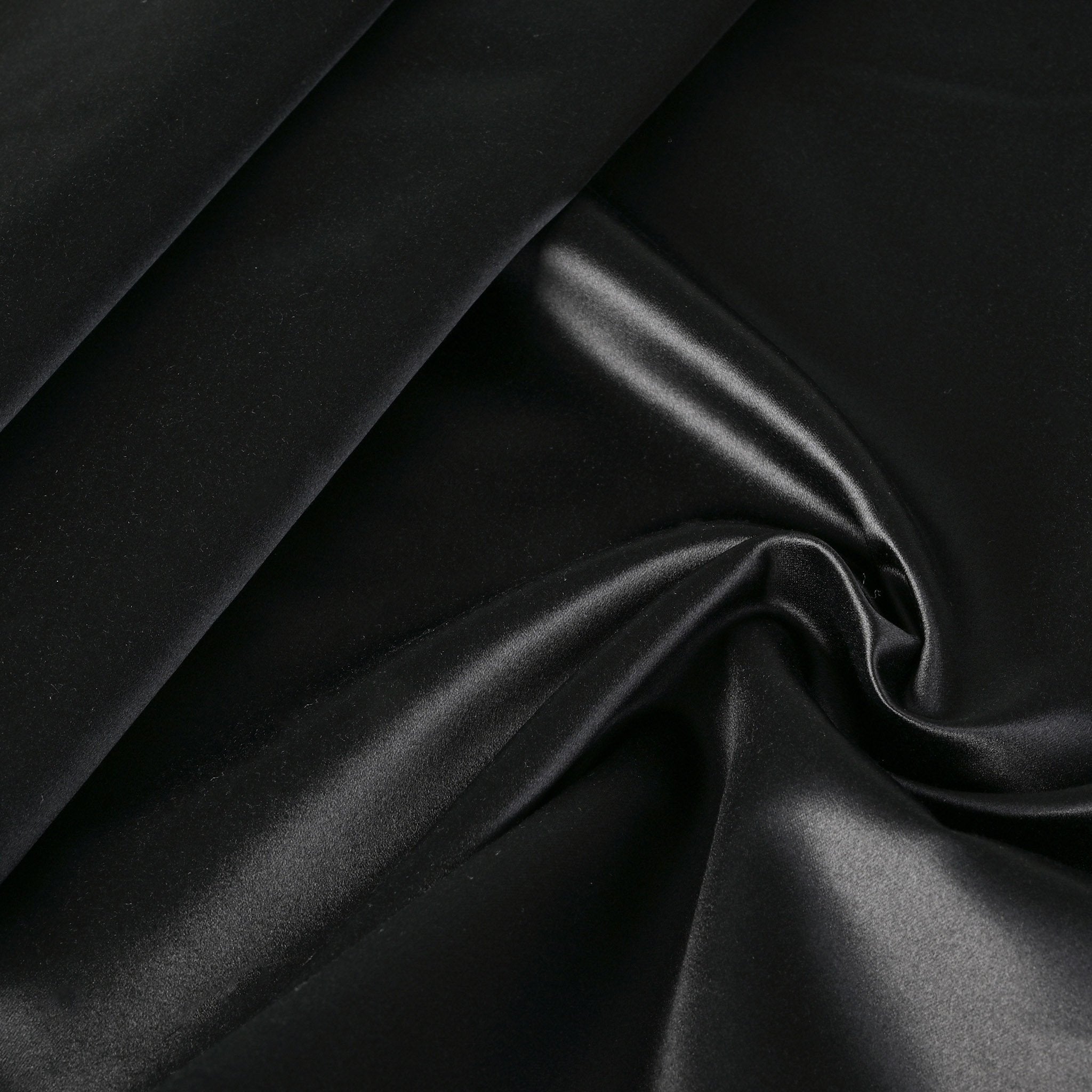 Black Satin Fabric 4517