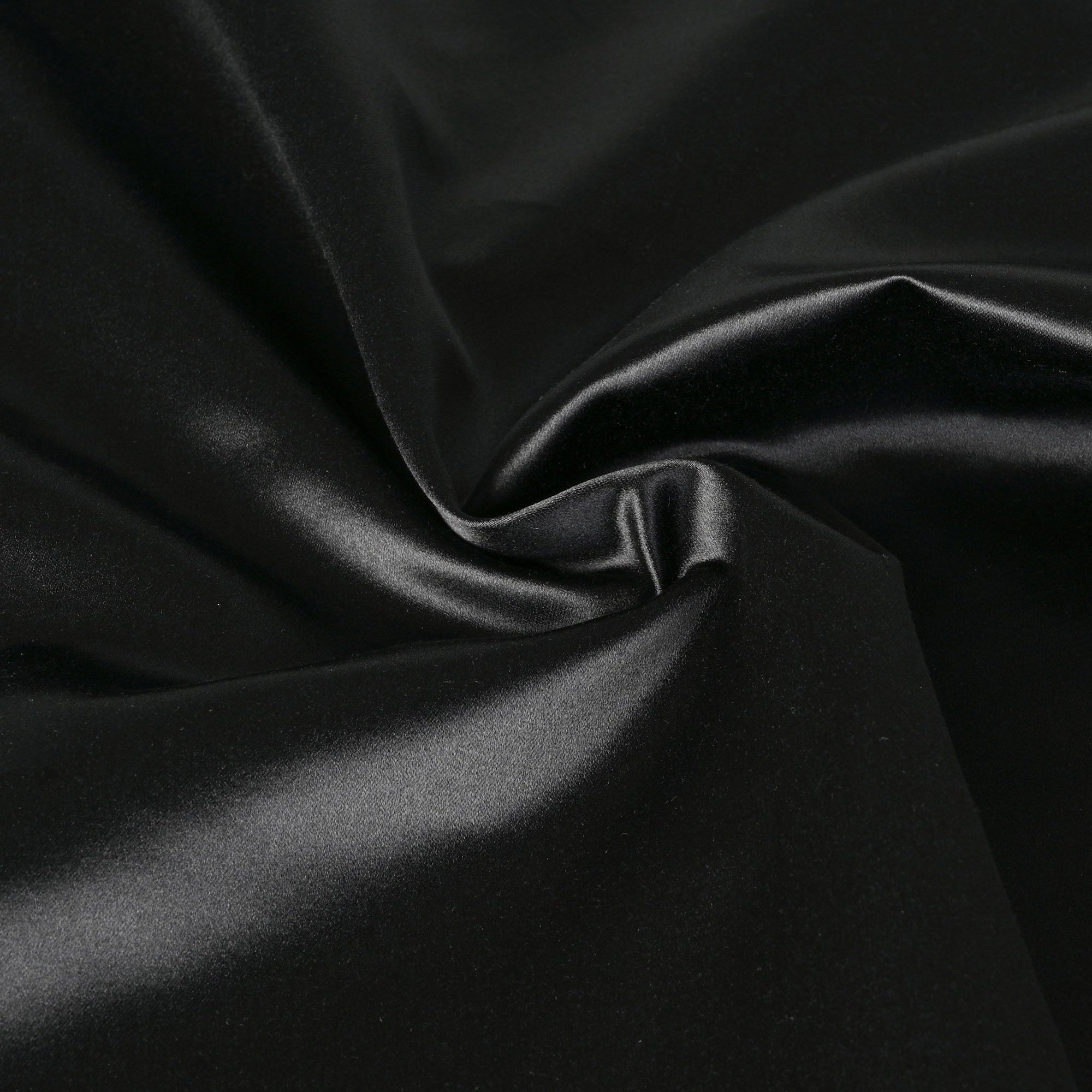 Black Satin Fabric 4517
