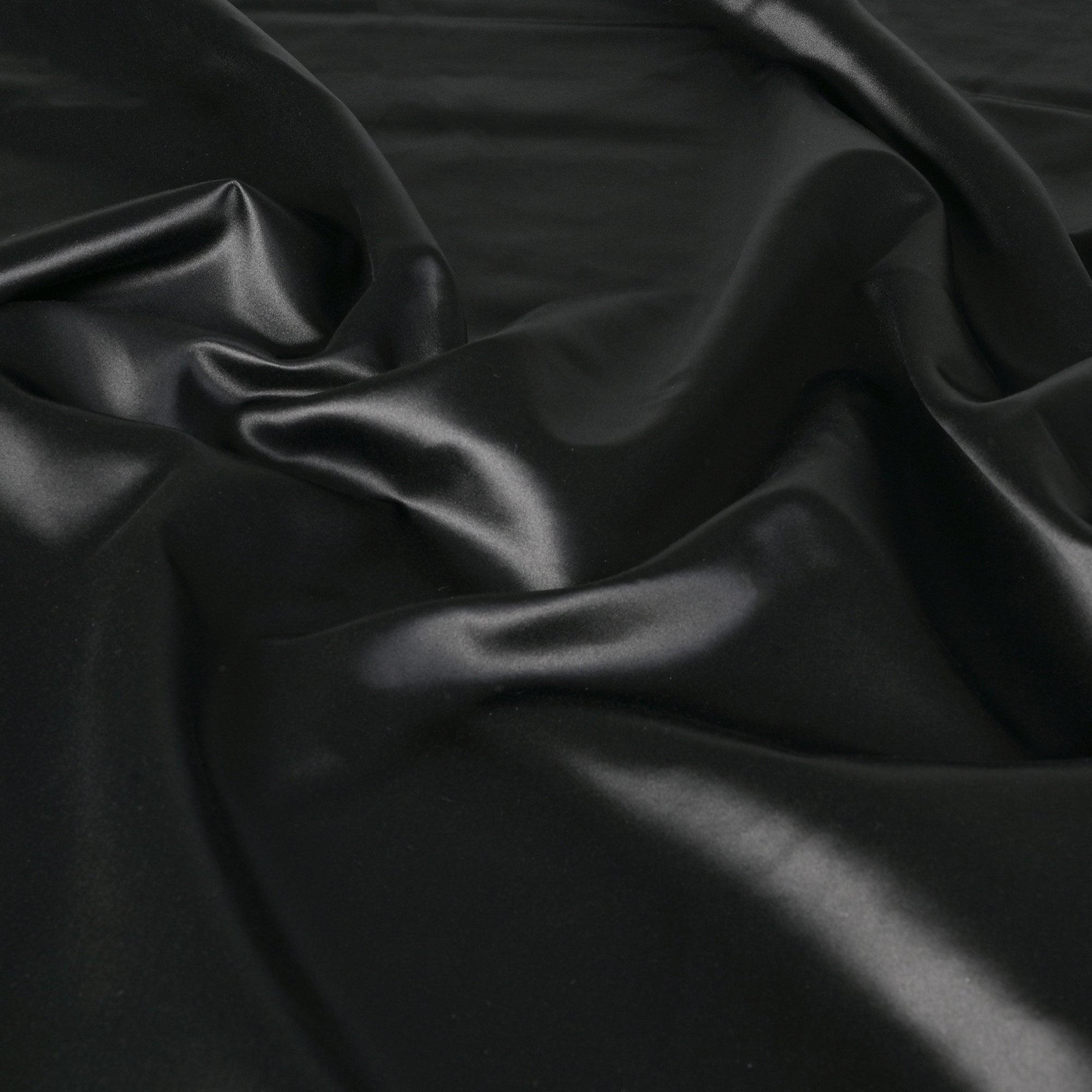 Black Satin Fabric 4517