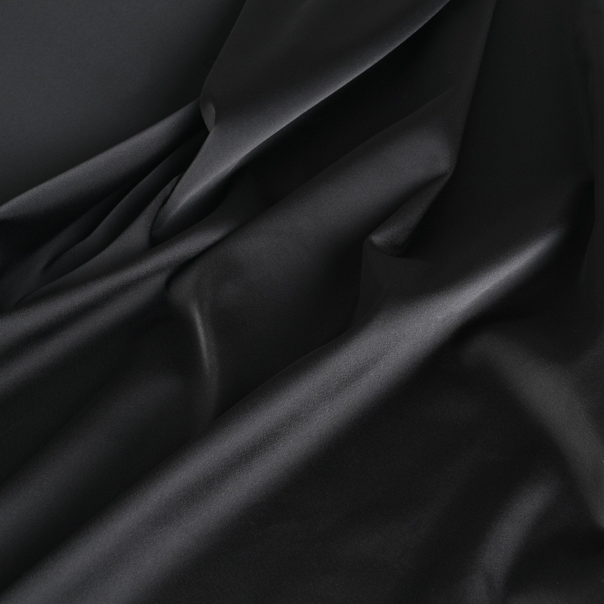 Black Satin Fabric 95343