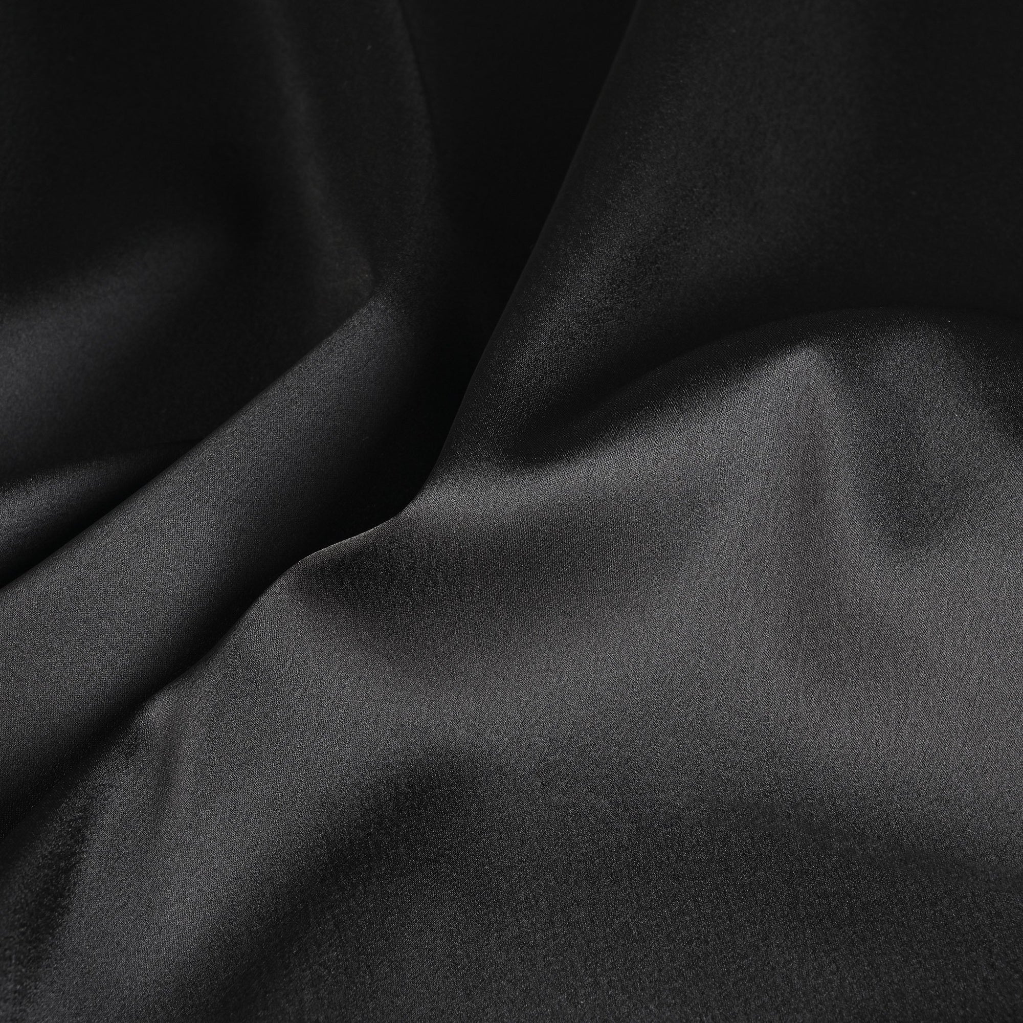 Black Satin Fabric 95343