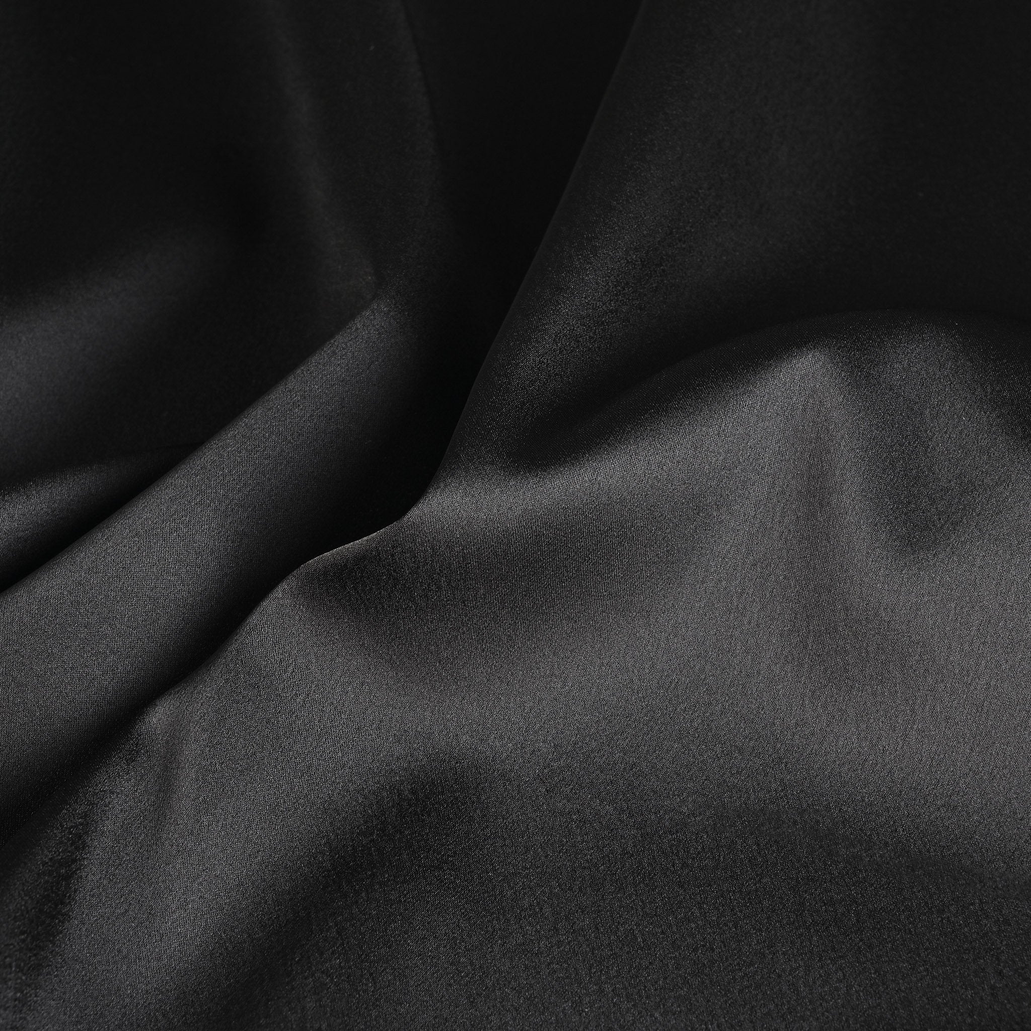 Black Satin Fabric 95343