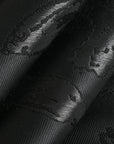 Black Shiny Jacquard 3189