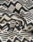 Black Shiny Jacquard Fabric 95328