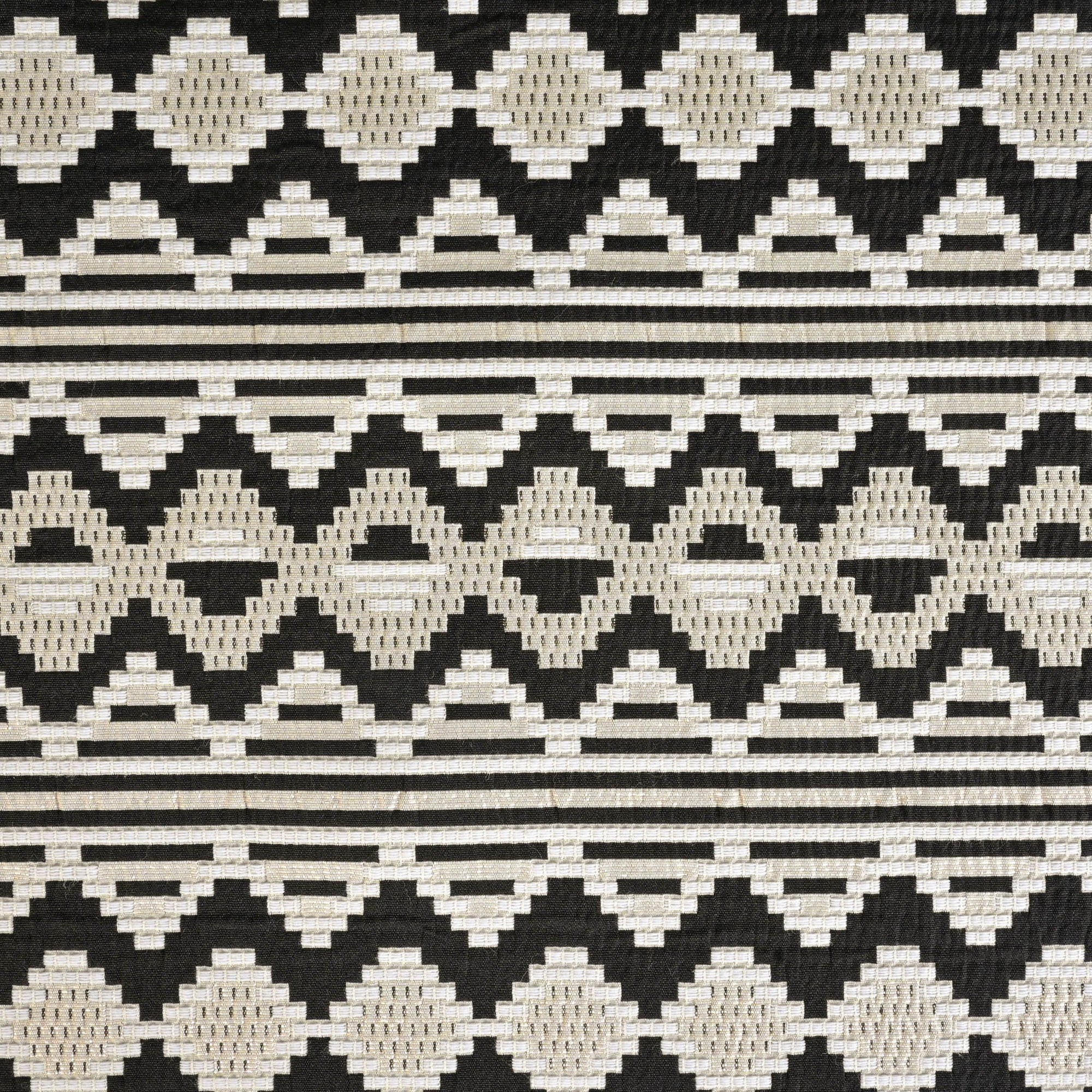 Black Shiny Jacquard Fabric 95328