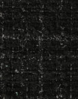 Black Shiny Tweed Fabric 12054
