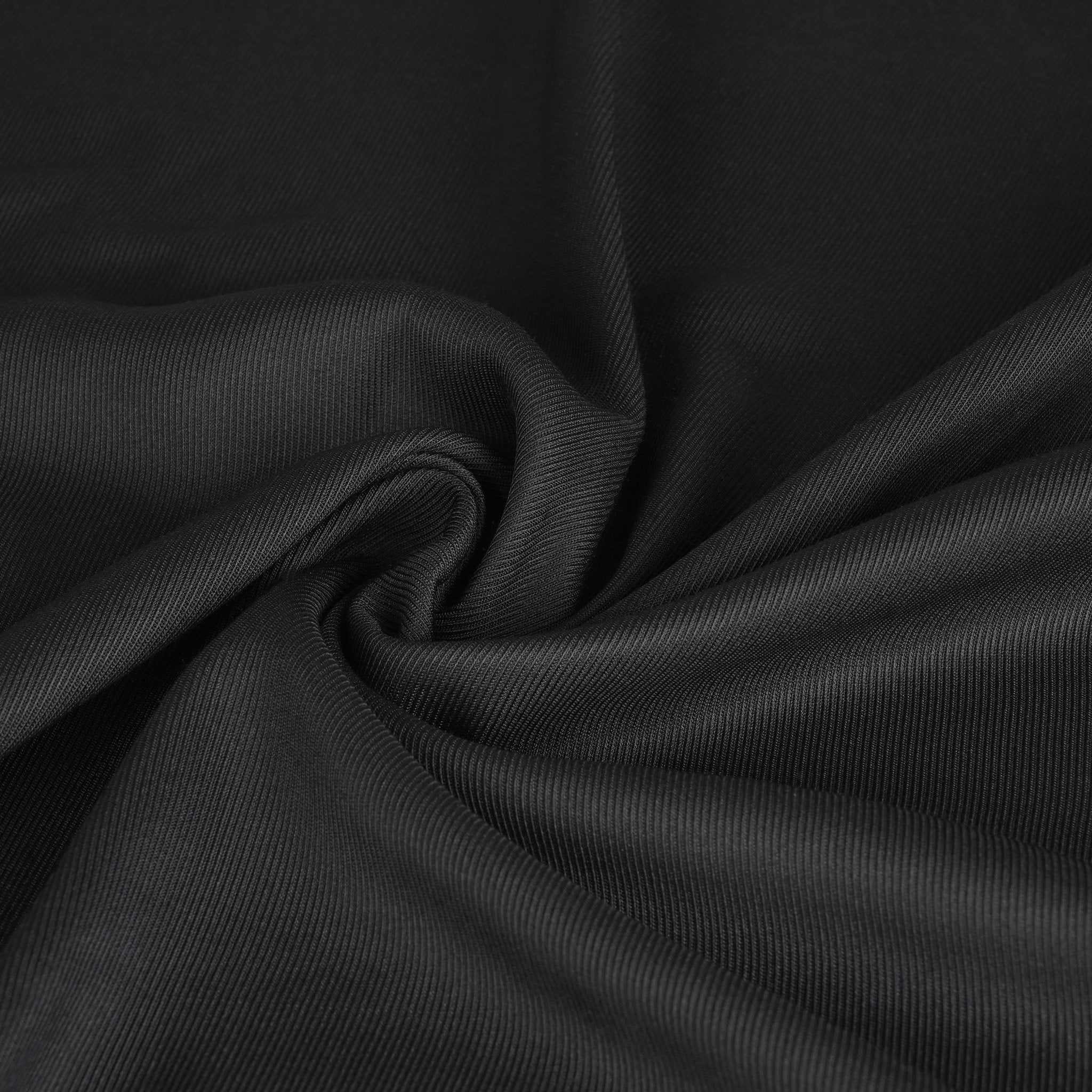 Black Silk Twill Fabric 95342