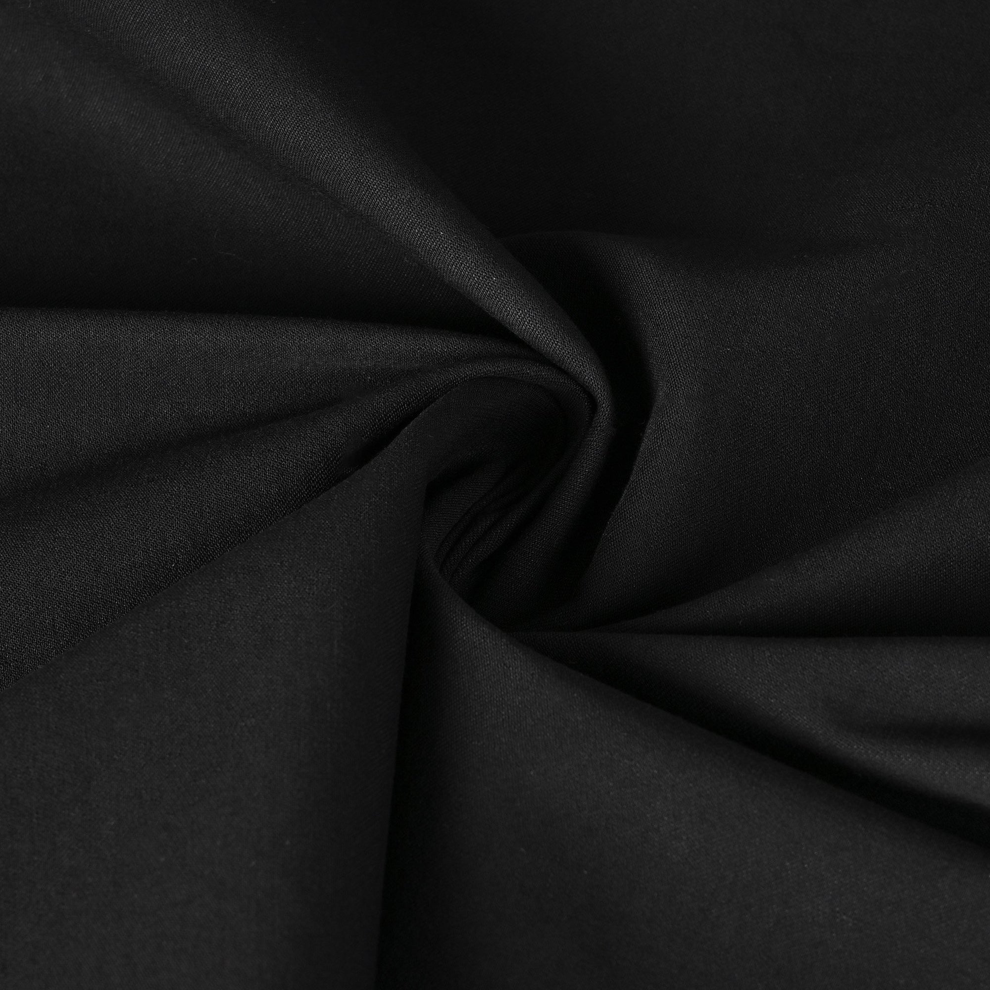 Black Stretchy Cotton Fabric 2238