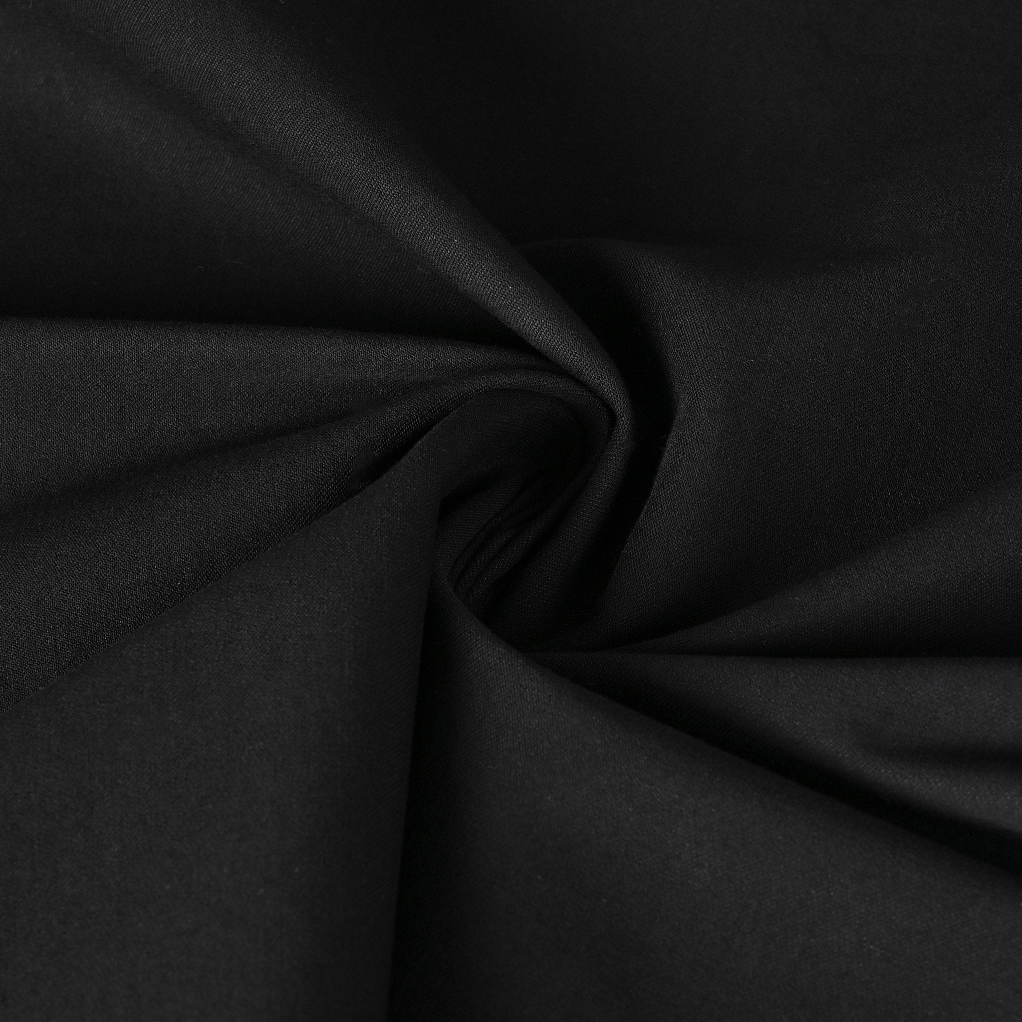 Black Stretchy Cotton Fabric 2238