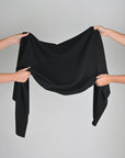 Black Stretchy Fabric 4298