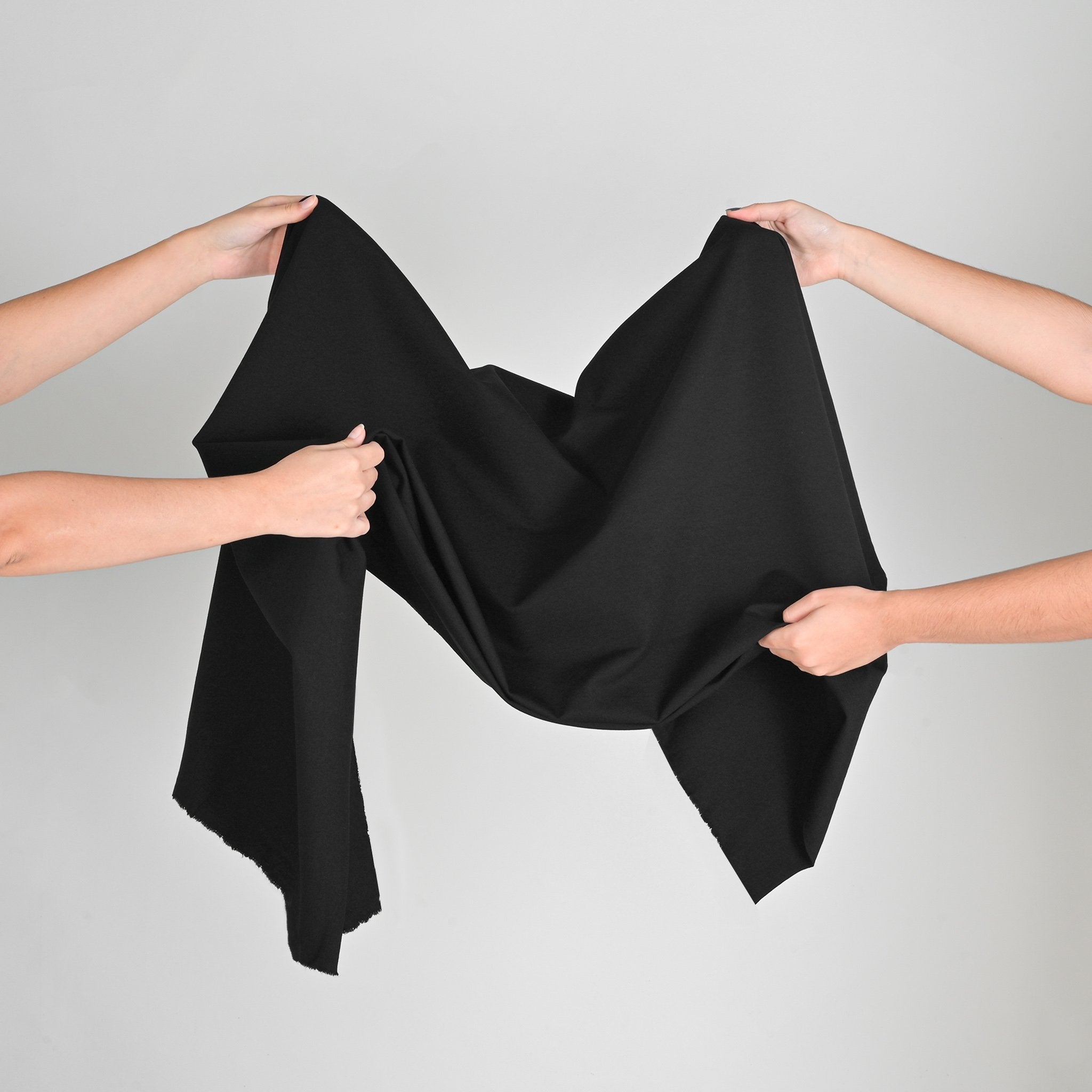 Black Stretchy Jersey Fabric 95277