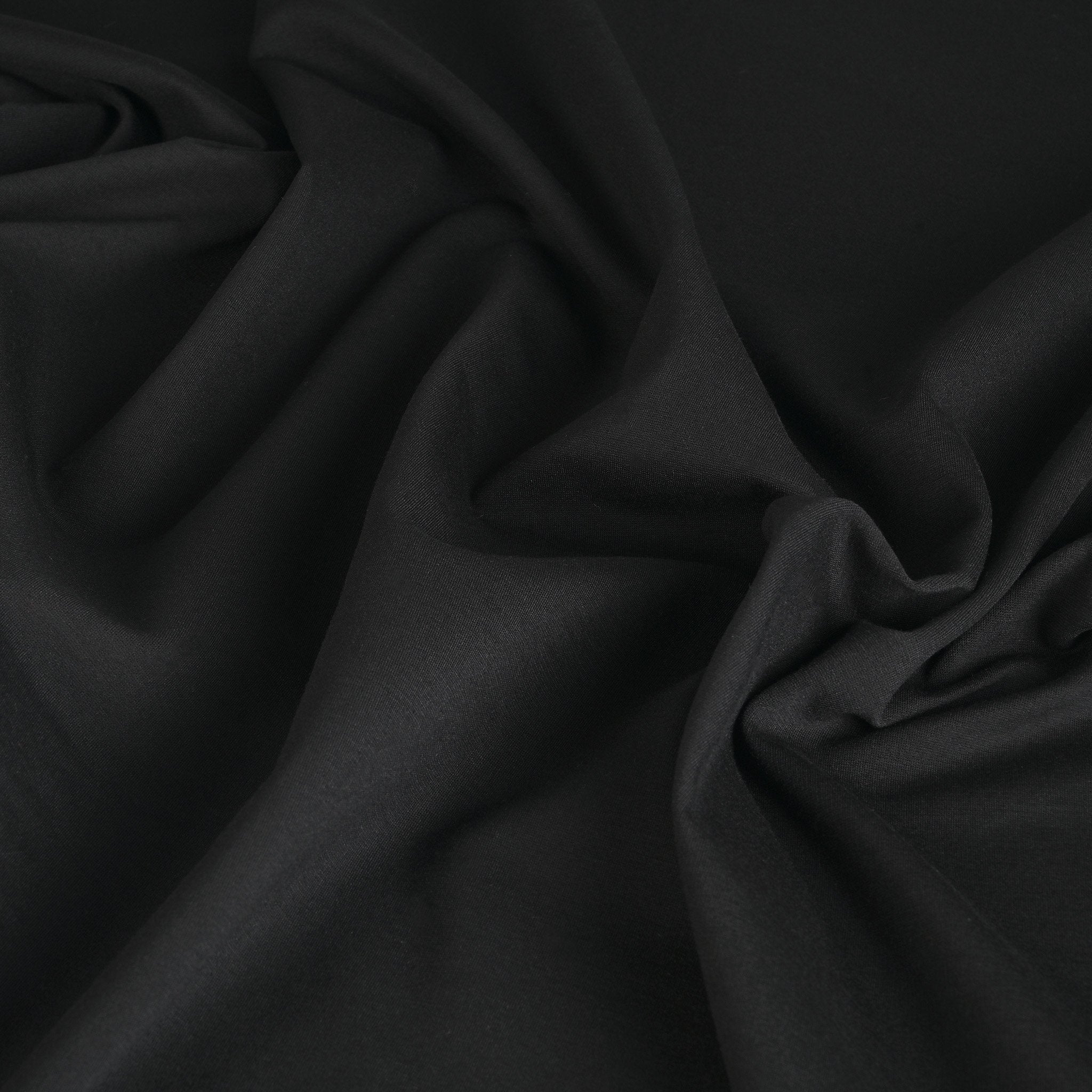 Black Stretchy Jersey Fabric 95277