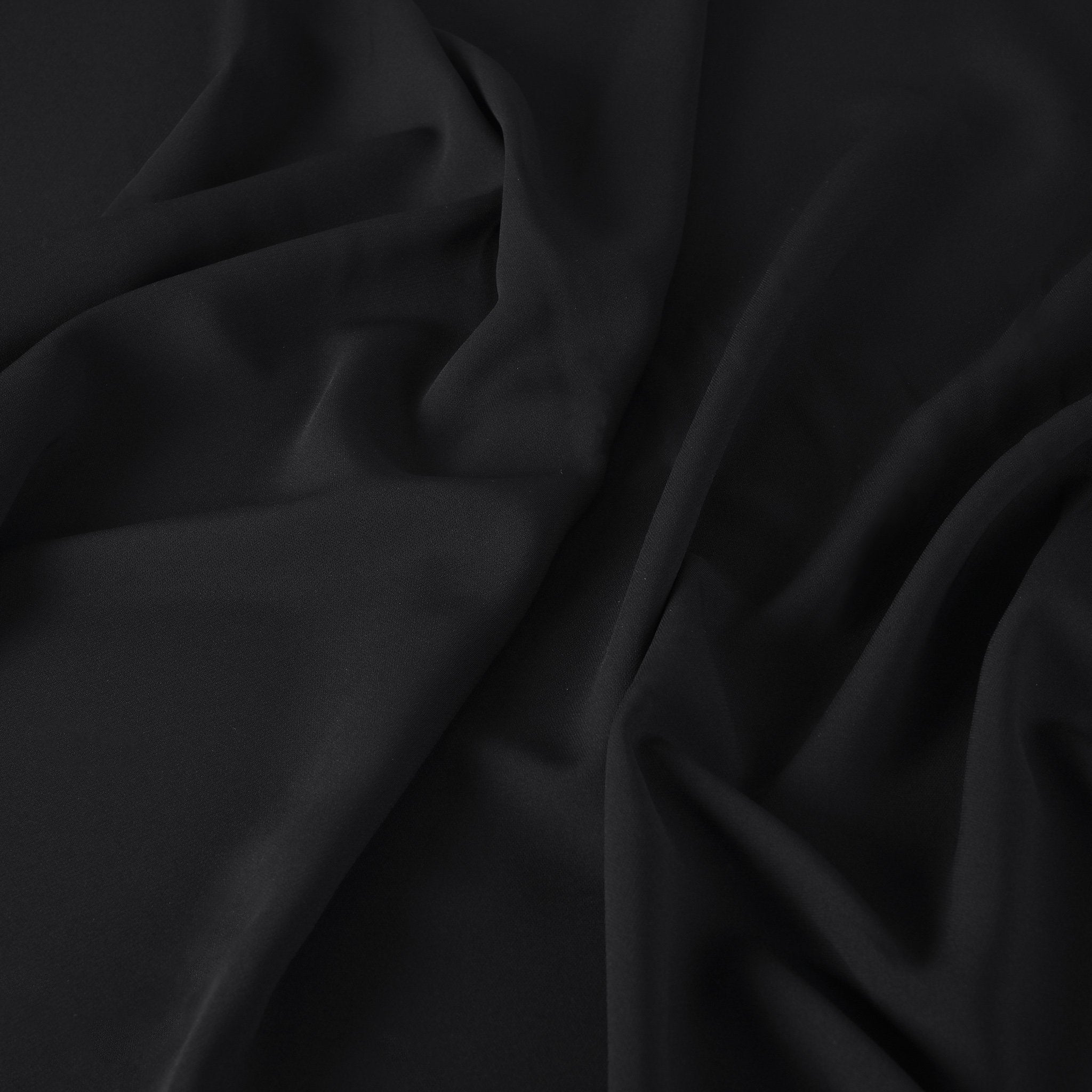 Black Stretchy Suiting Fabric 12042