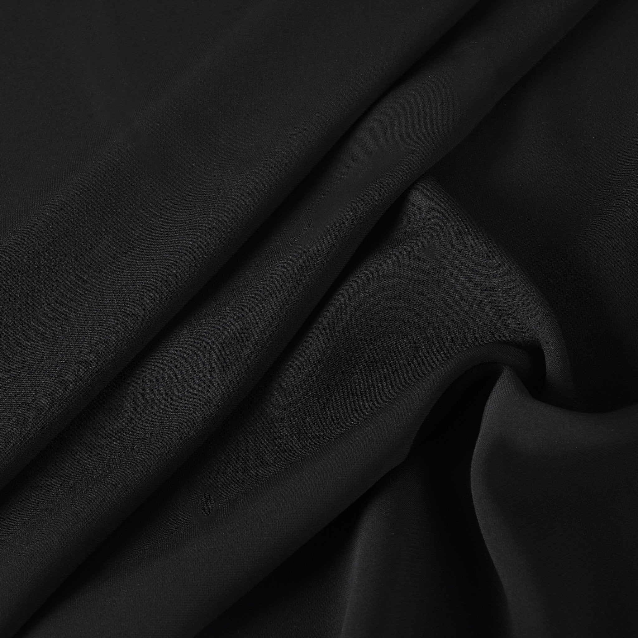 Black Stretchy Suiting Fabric 12042
