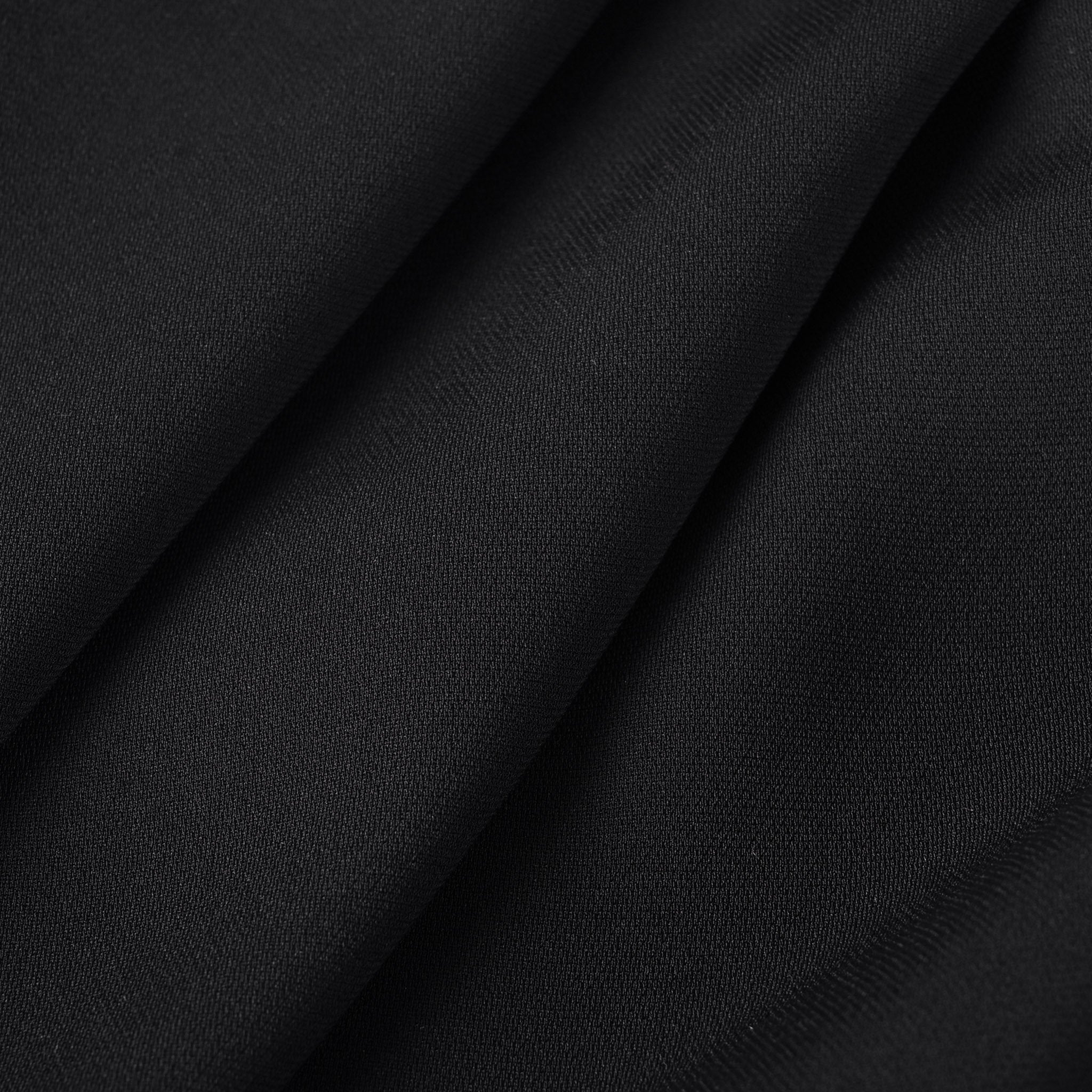 Black Stretchy Suiting Fabric 12042